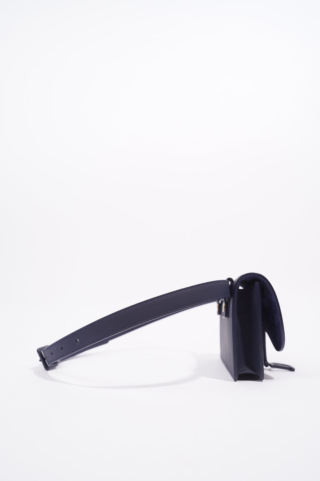 Christian Dior Womens Saddle Belt Pouch Navy