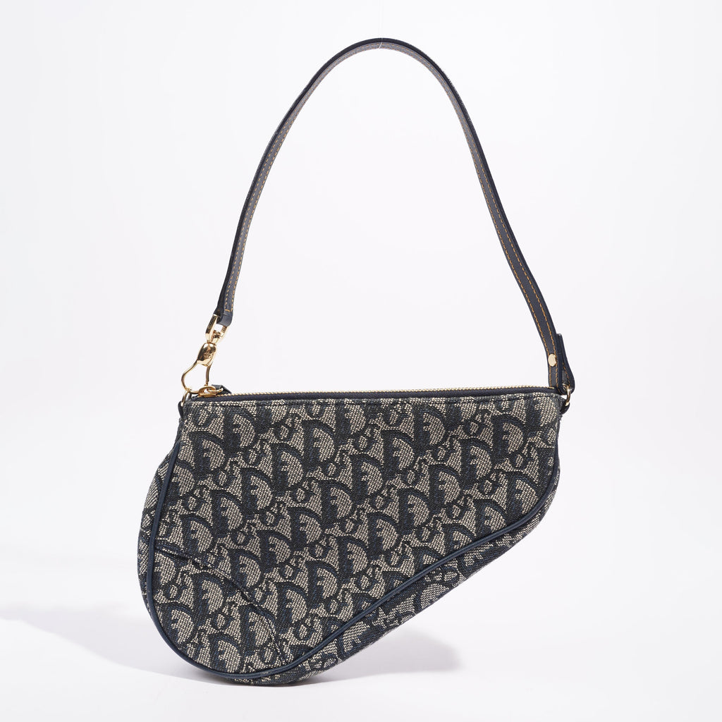 Christian Dior Womens Saddle Pouch Oblique Mini