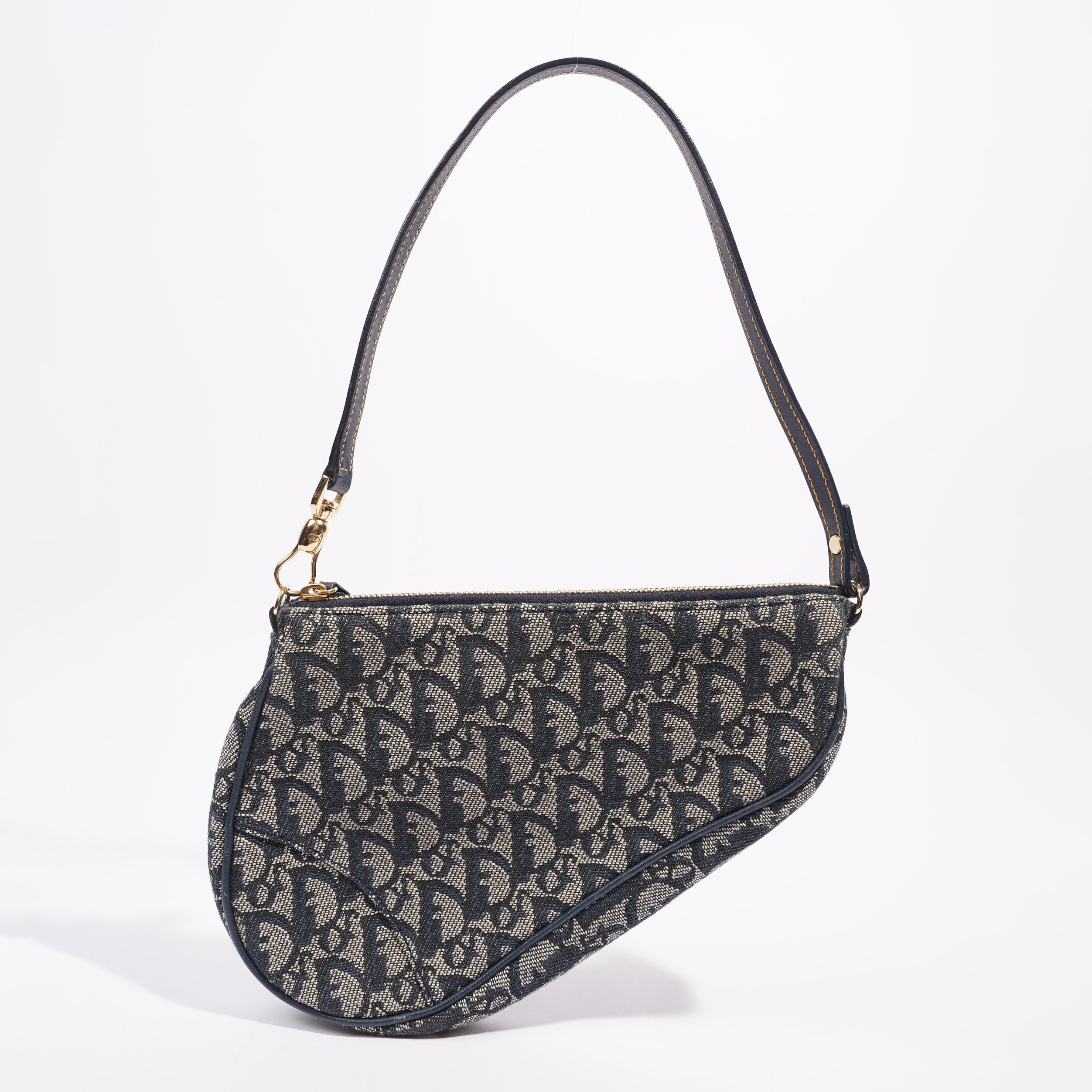 Christian Dior Womens Saddle Pouch Oblique Mini