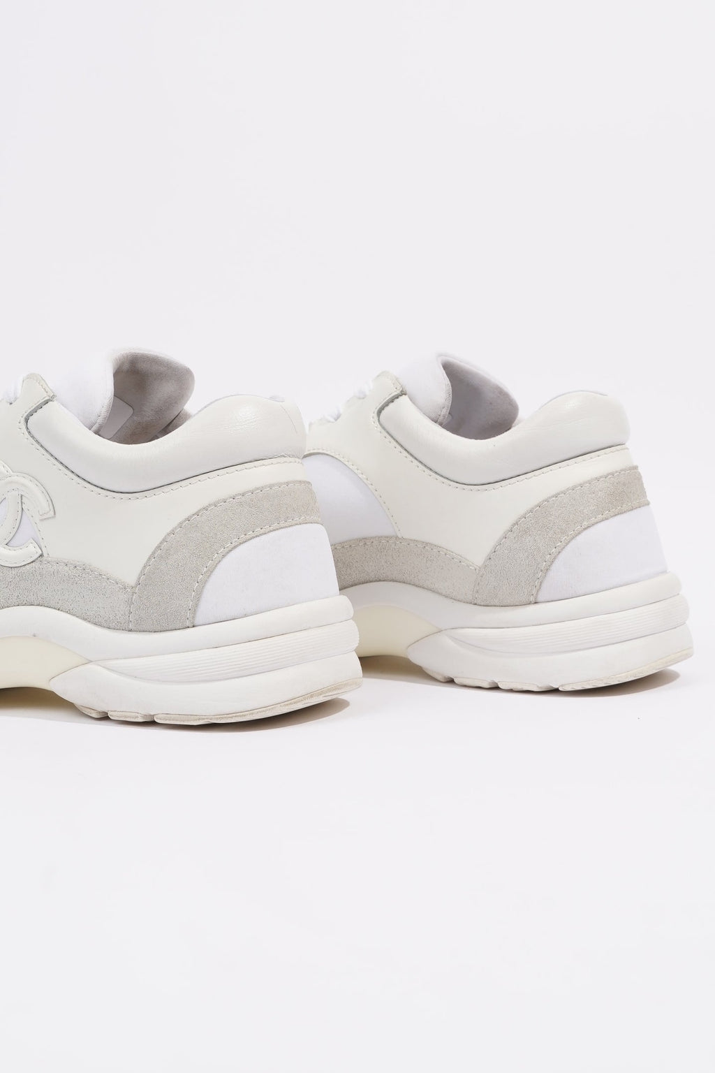 Chanel Womens Logo Runners White EU 35.5 / UK 2.5
