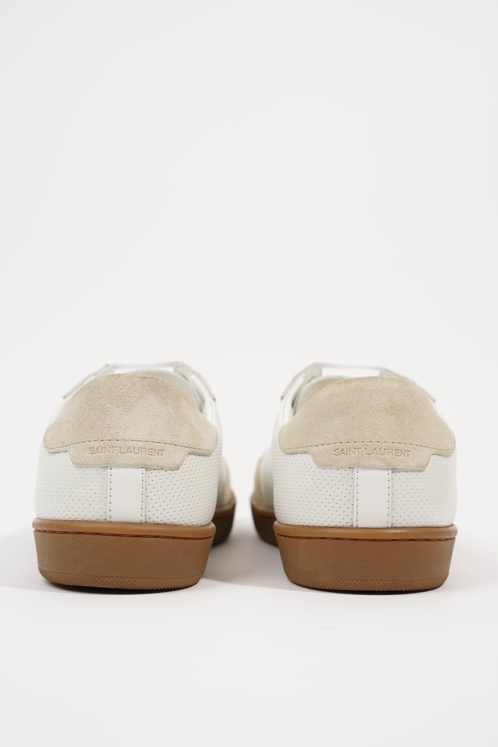 Saint Laurent Mens SL-10 Sneakers White Beige EU 39 / UK 5