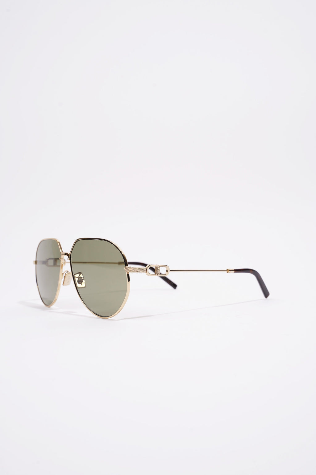 Christian Dior Mens CD Link Sunglasses Gold Metal 145