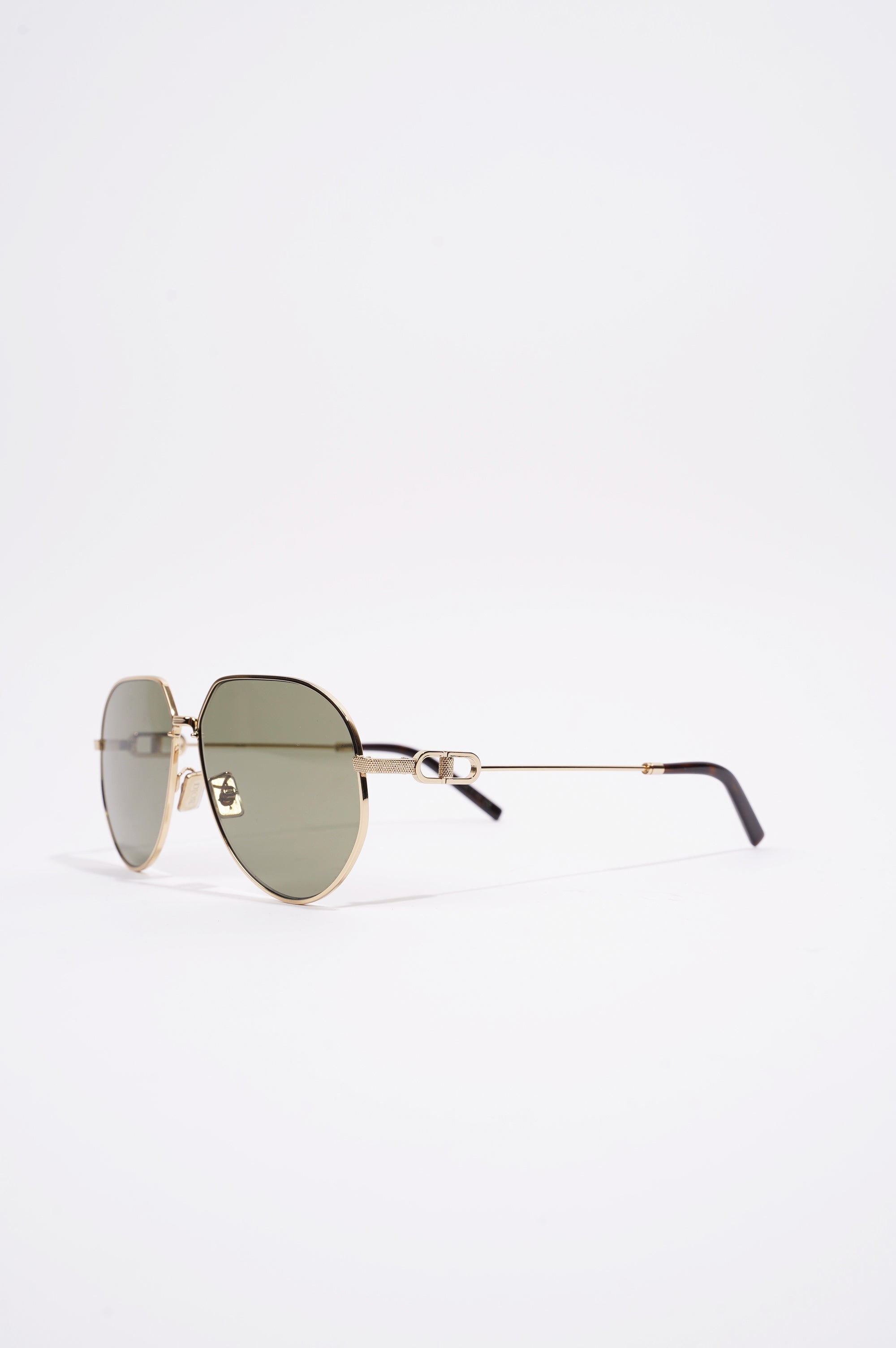 Christian Dior Mens CD Link Sunglasses Gold Metal 145