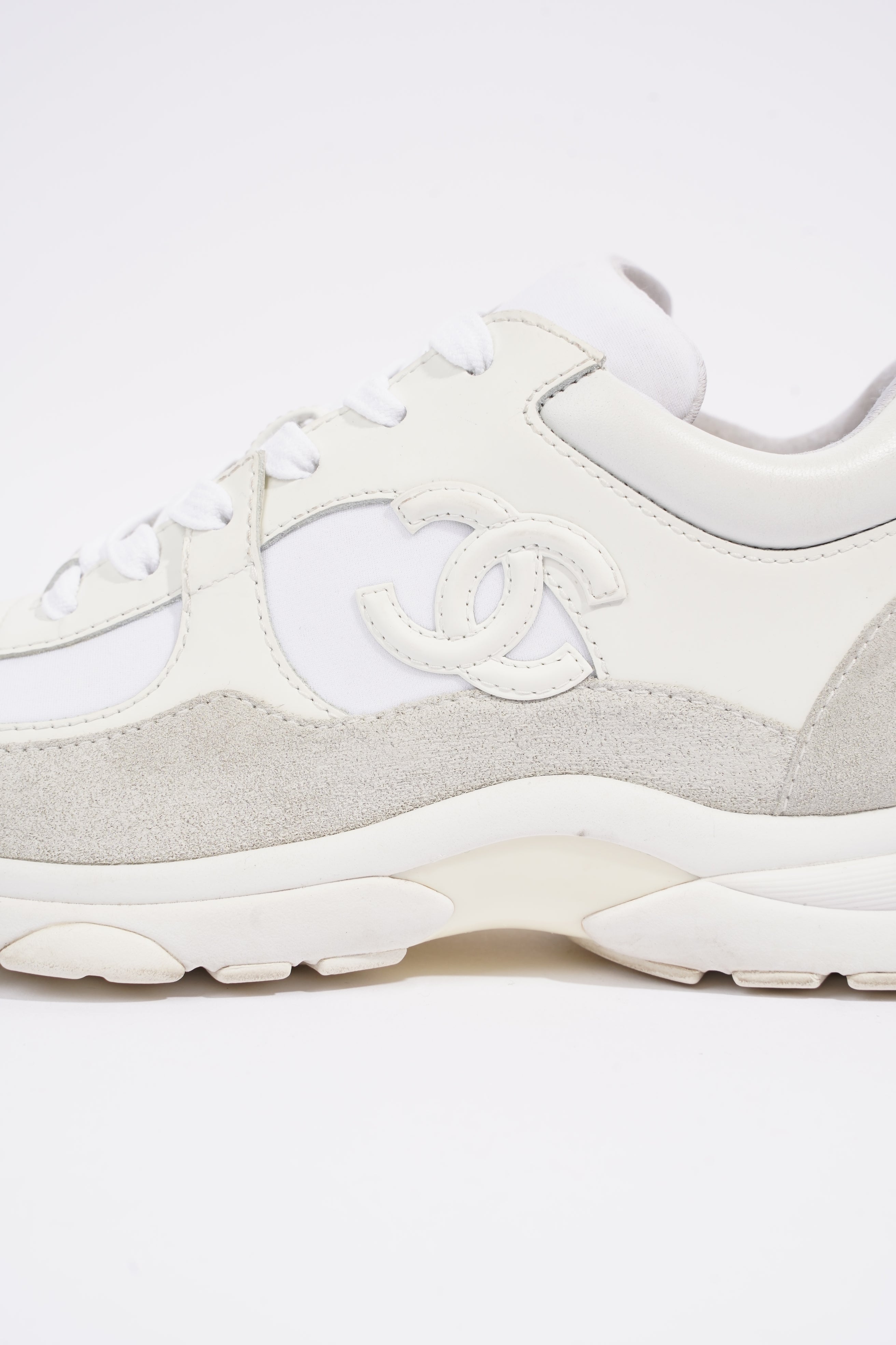 Chanel Womens Logo Runners White EU 35.5 / UK 2.5