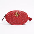 Gucci Womens Marmont Belt Bag Red / Gold 85cm / 34"