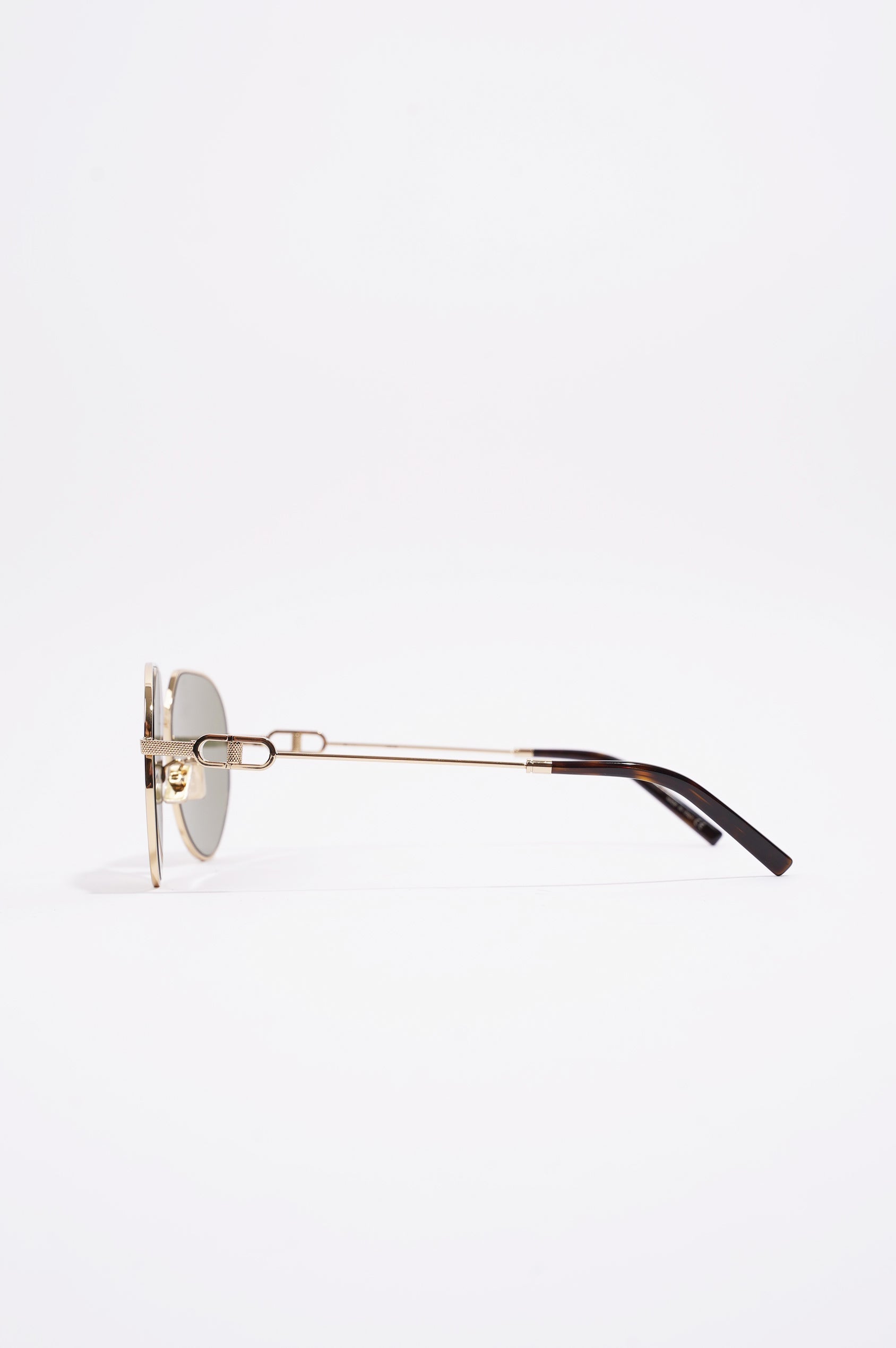 Christian Dior Mens CD Link Sunglasses Gold Metal 145