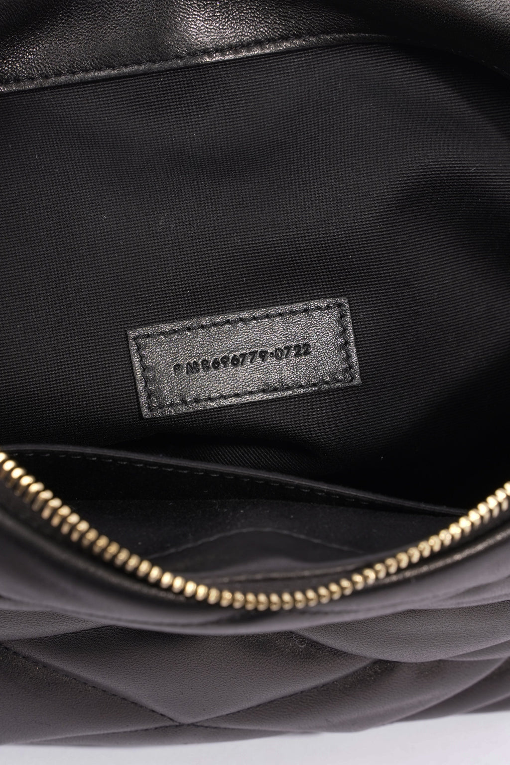 Saint Laurent Womens Sade Pouch Black Leather