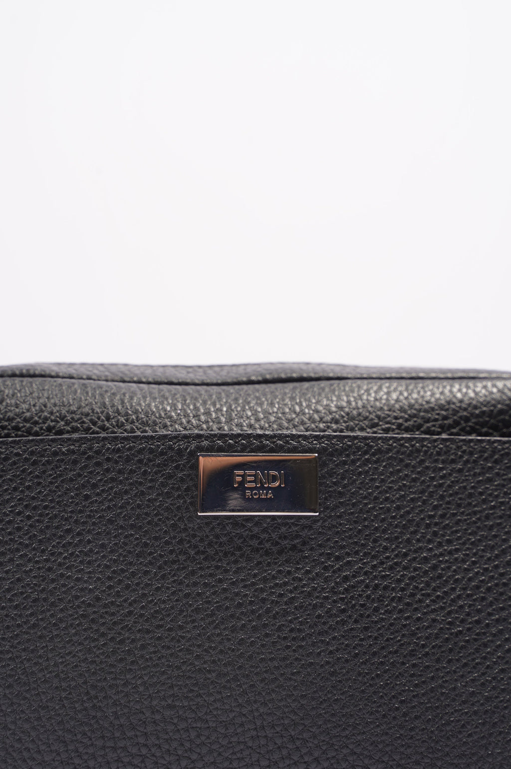 Fendi Mens Peakaboo Bum Bag Black Leather