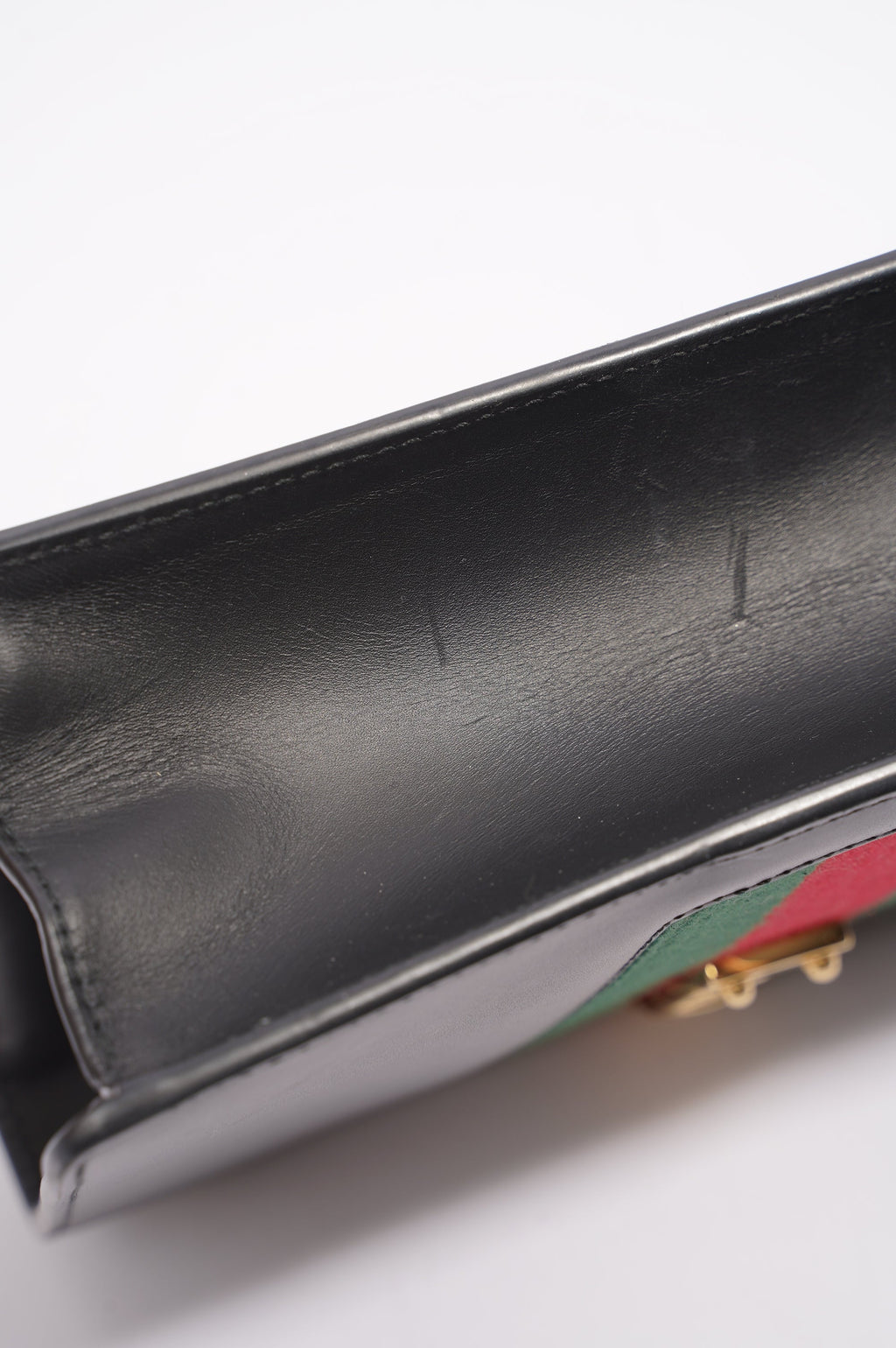 Gucci Womens Sylvie Black / Green / Red Medium