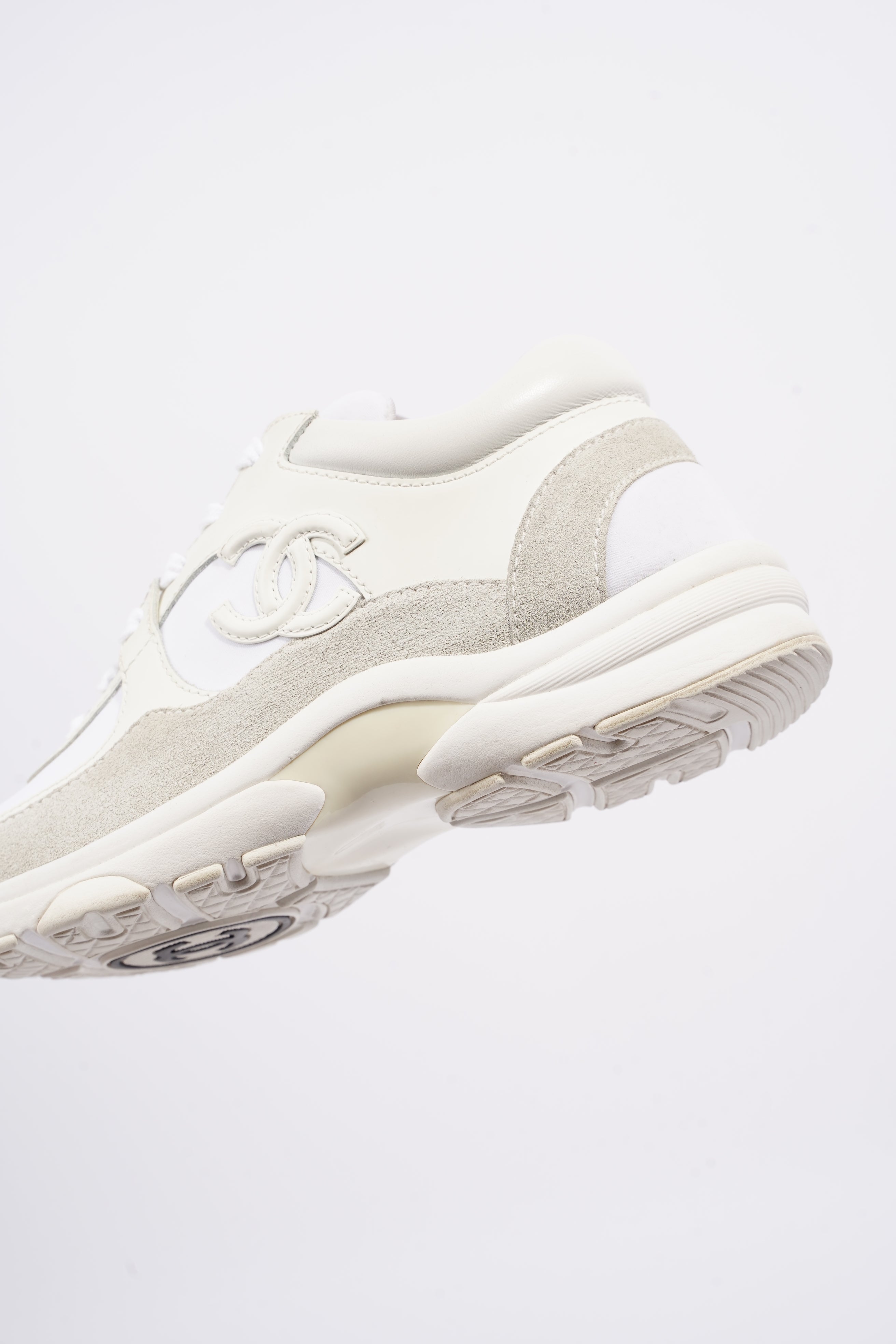 Chanel Womens Logo Runners White EU 35.5 / UK 2.5