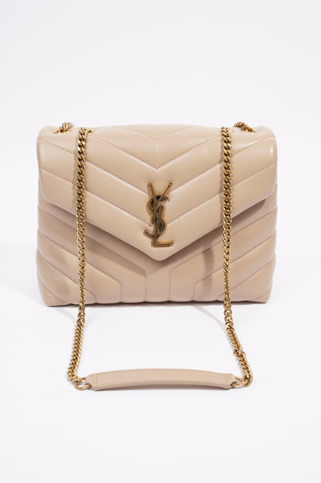 Saint Laurent Womens Lou Lou Nude Small