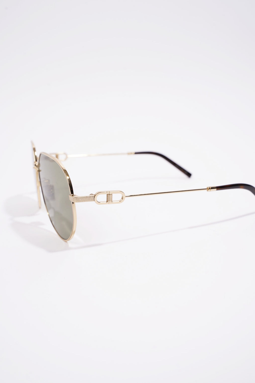 Christian Dior Mens CD Link Sunglasses Gold Metal 145