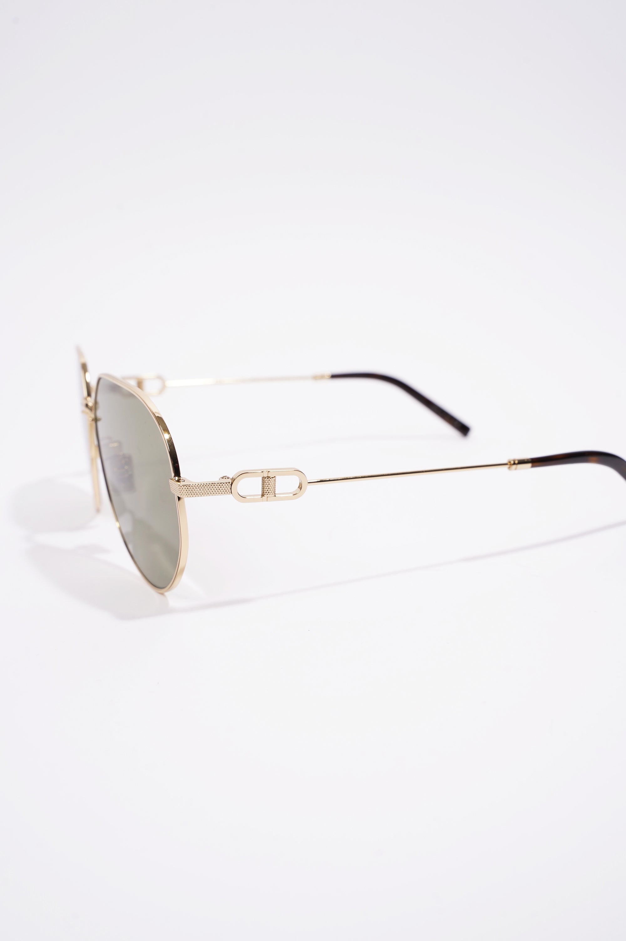 Christian Dior Mens CD Link Sunglasses Gold Metal 145