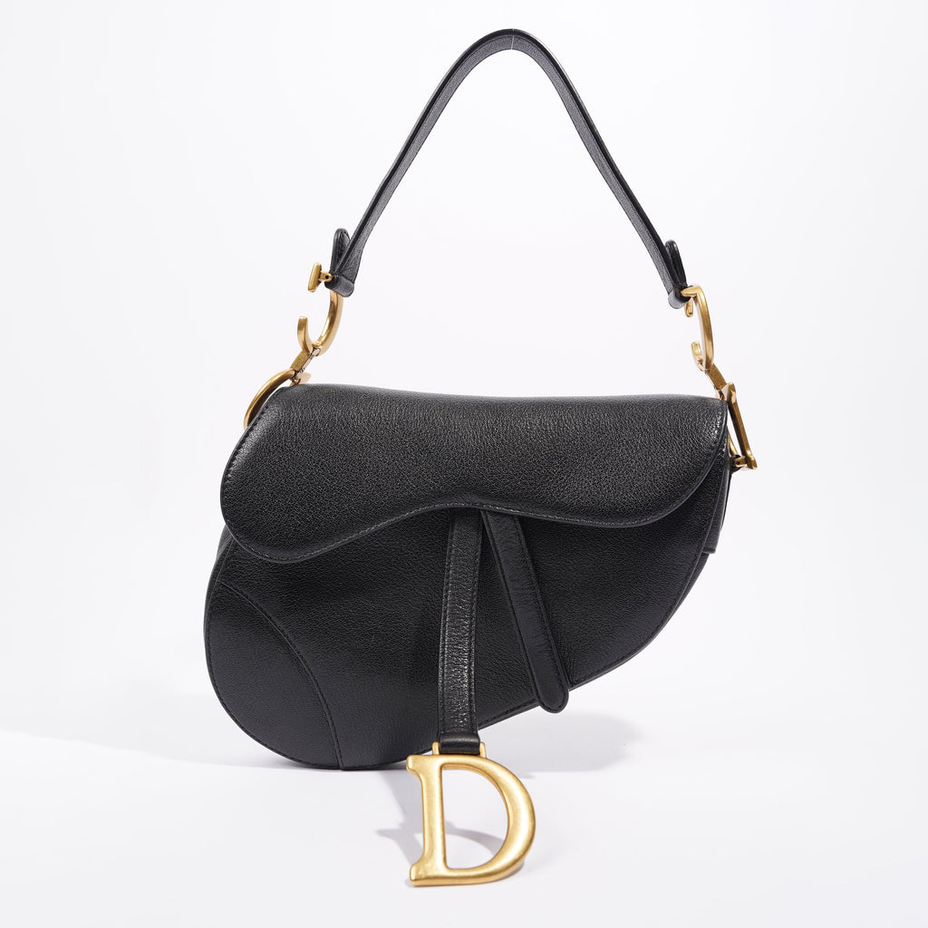 Christian Dior Womens Saddle Bag Black