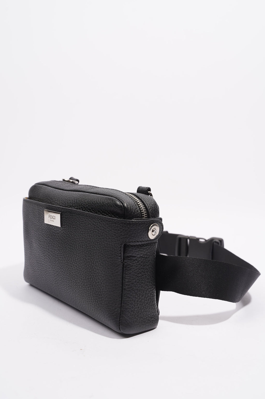 Fendi Mens Peakaboo Bum Bag Black Leather