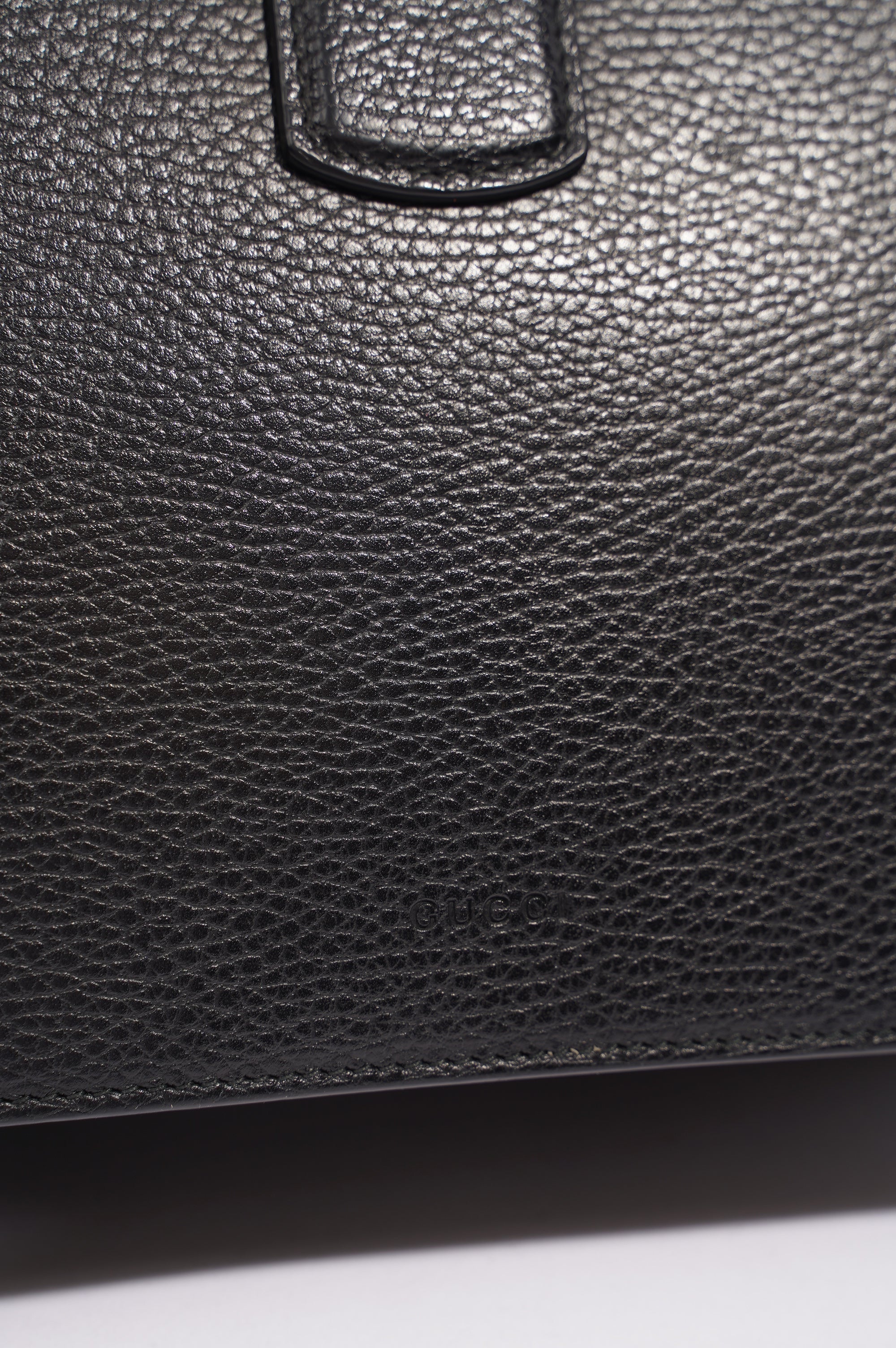 Gucci Dionysus Bamboo Top Handle Black Silver Medium