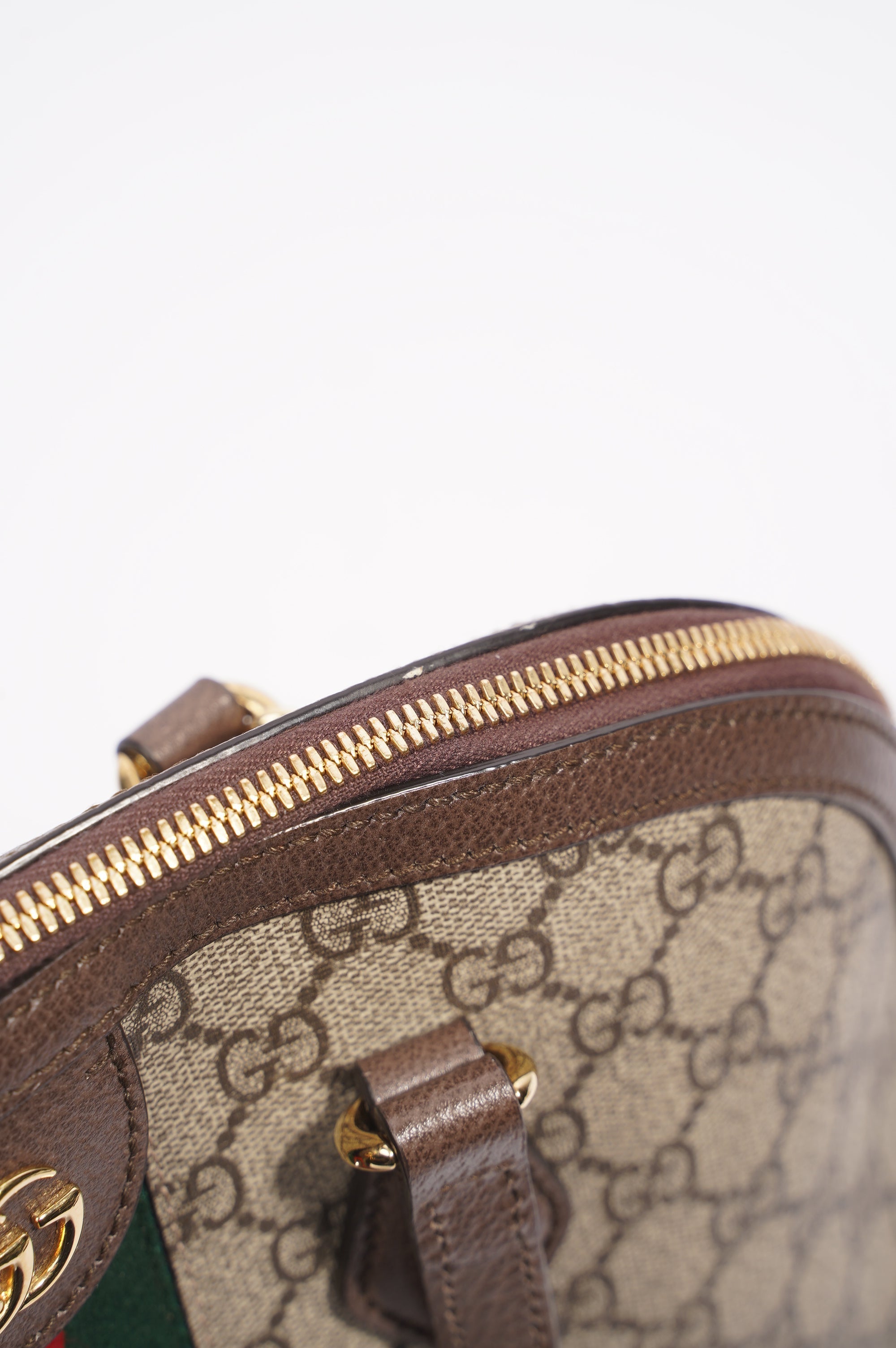Gucci Womens Ophidia GG Bag Brown / Supreme Canvas