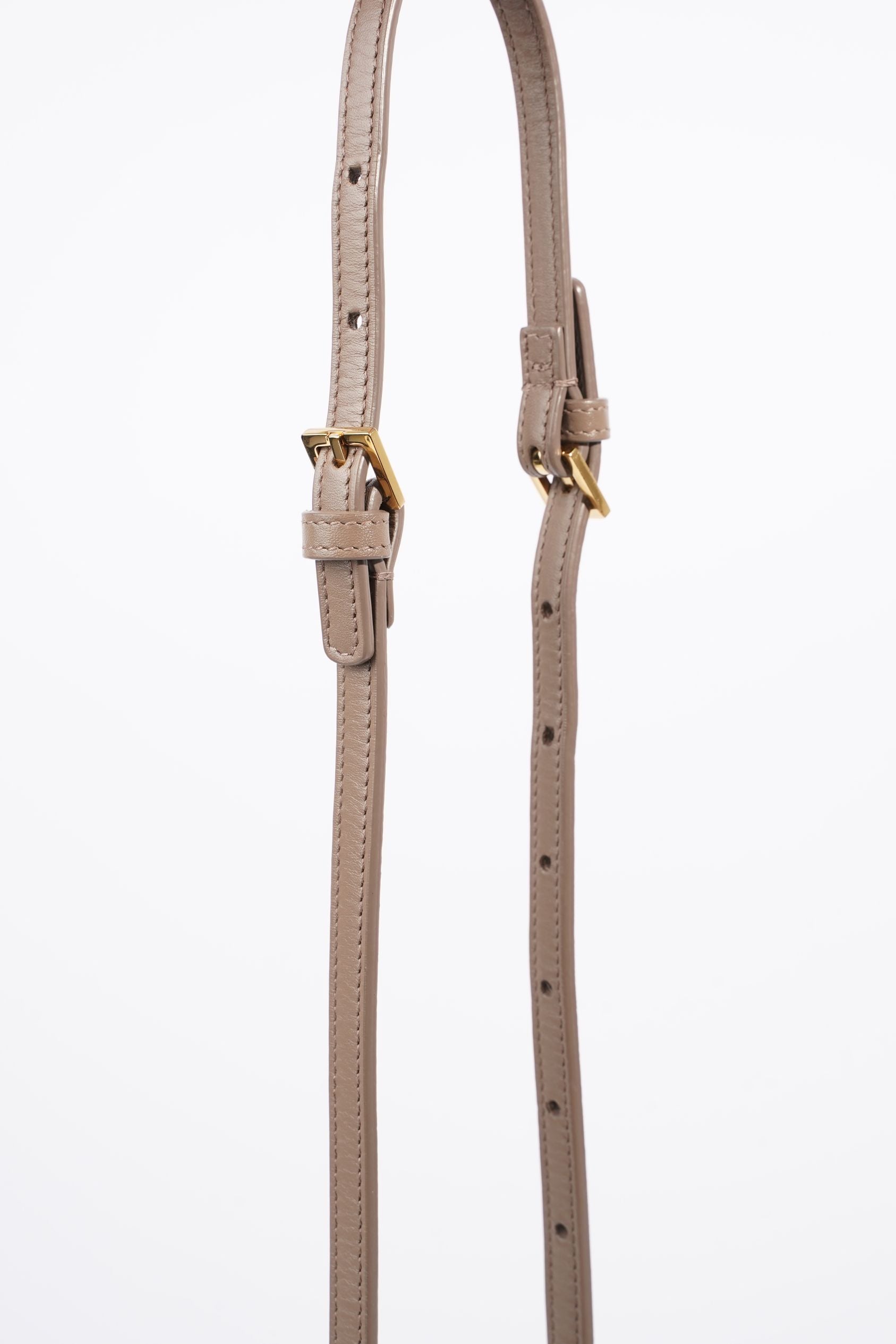 Saint Laurent Crossbody Purse Grey Leather