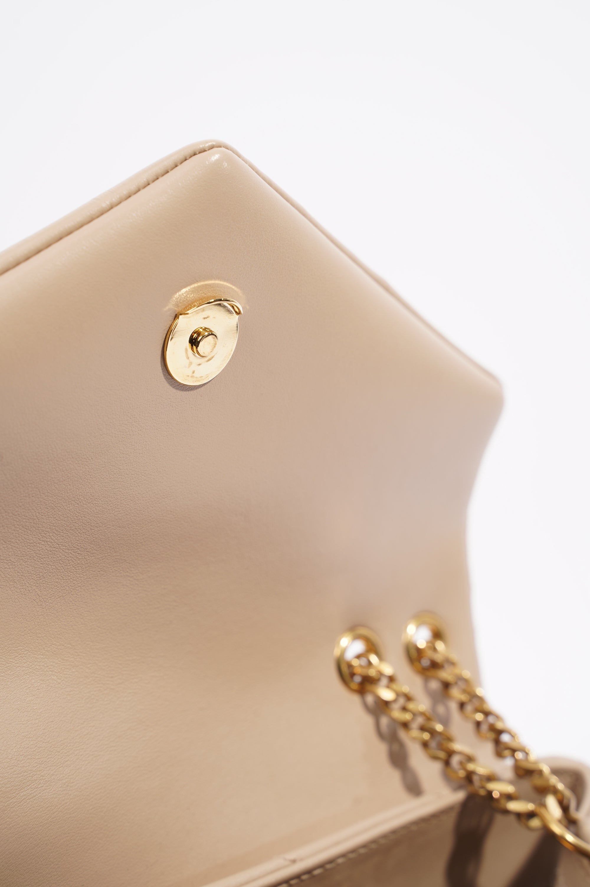 Saint Laurent Womens Lou Lou Nude Small
