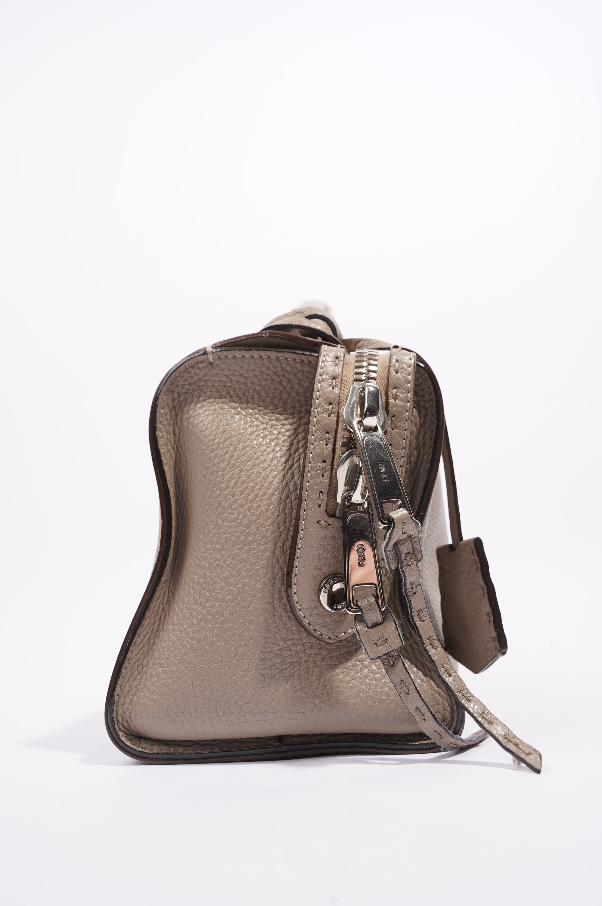 Fendi Womens Celeria Ray Handbag Beige