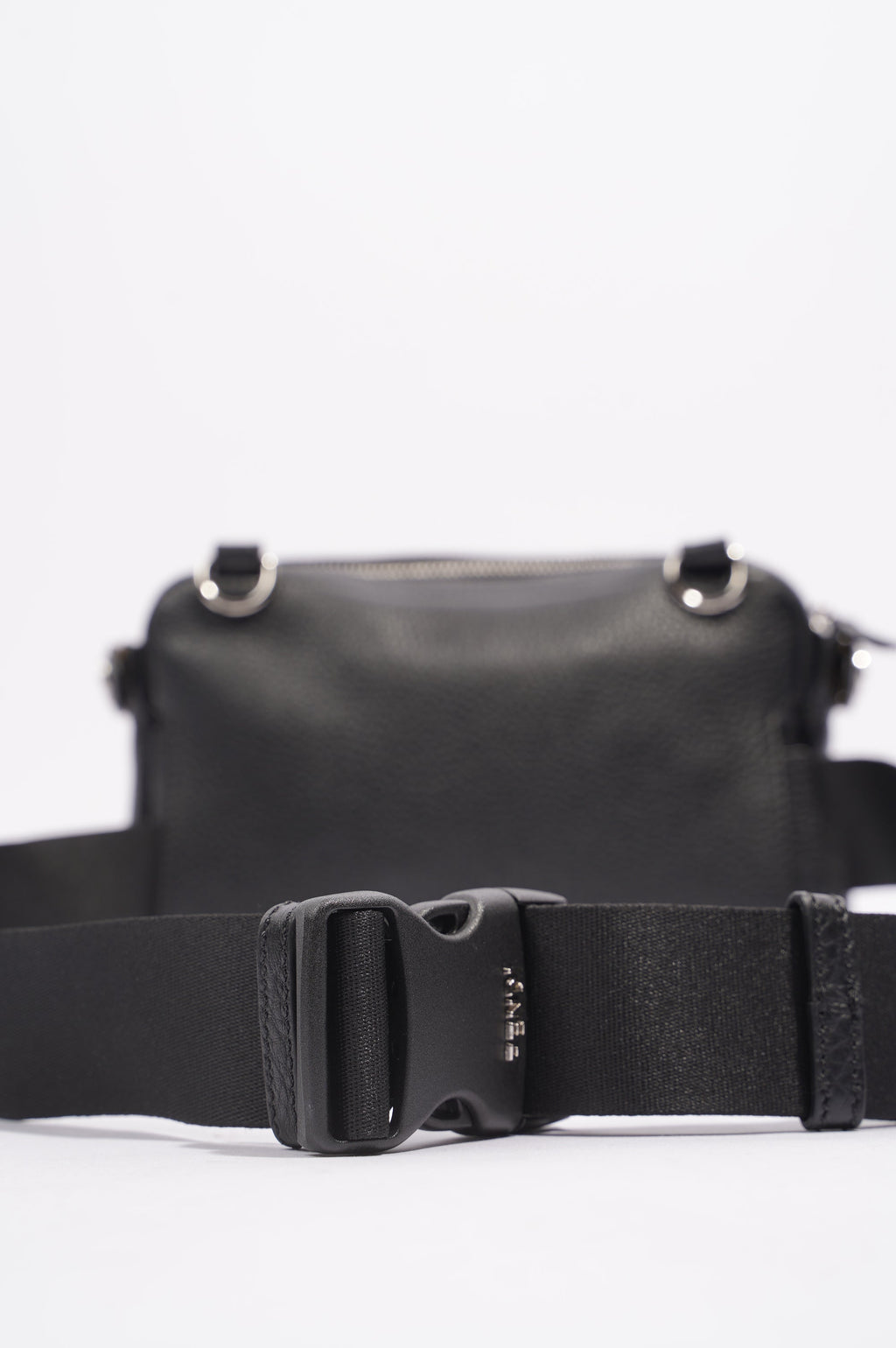 Fendi Mens Peakaboo Bum Bag Black Leather