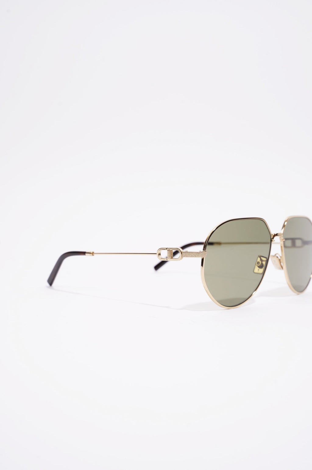Christian Dior Mens CD Link Sunglasses Gold Metal 145
