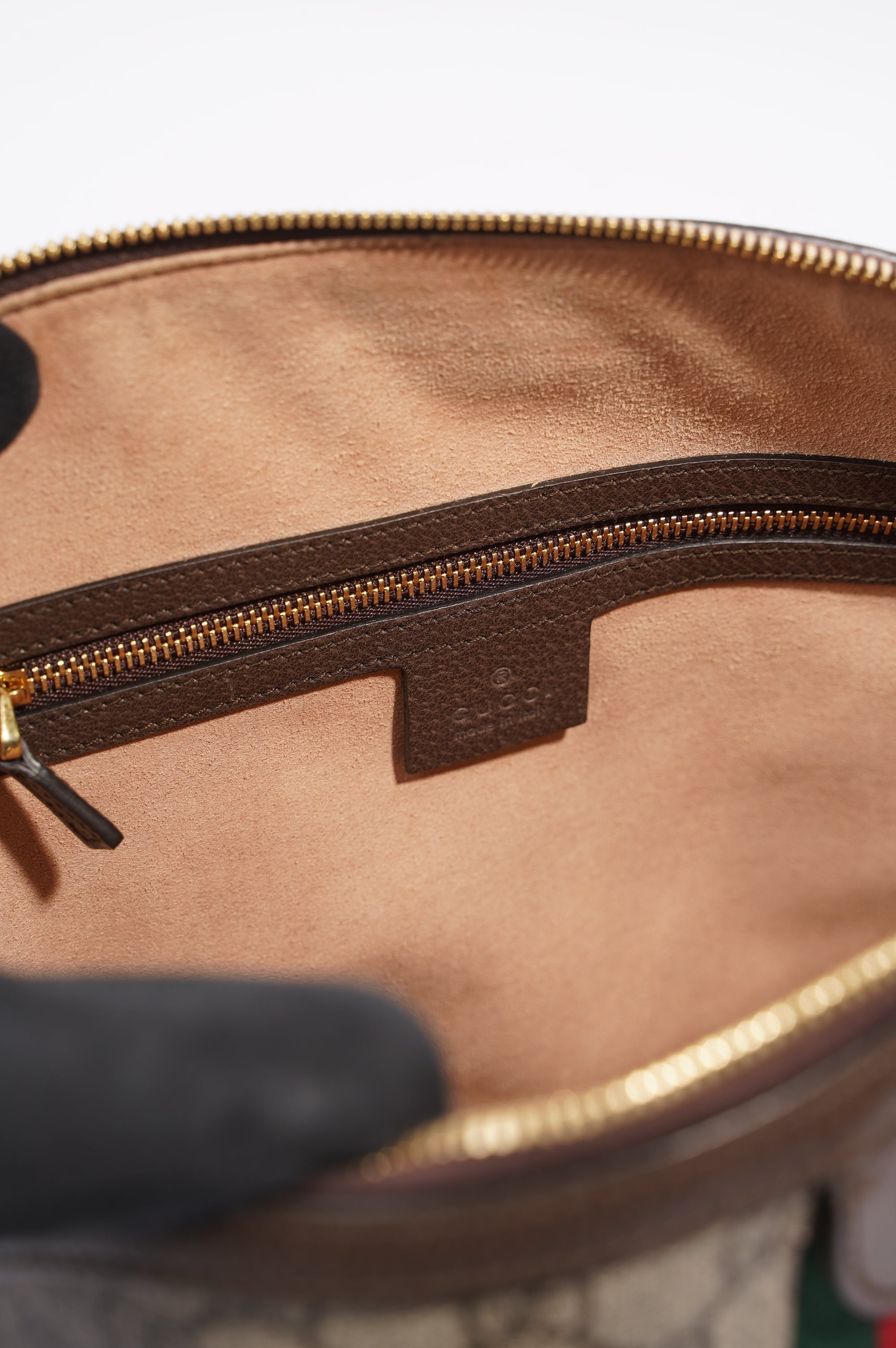 Gucci Womens Ophidia GG Bag Brown / Supreme Canvas