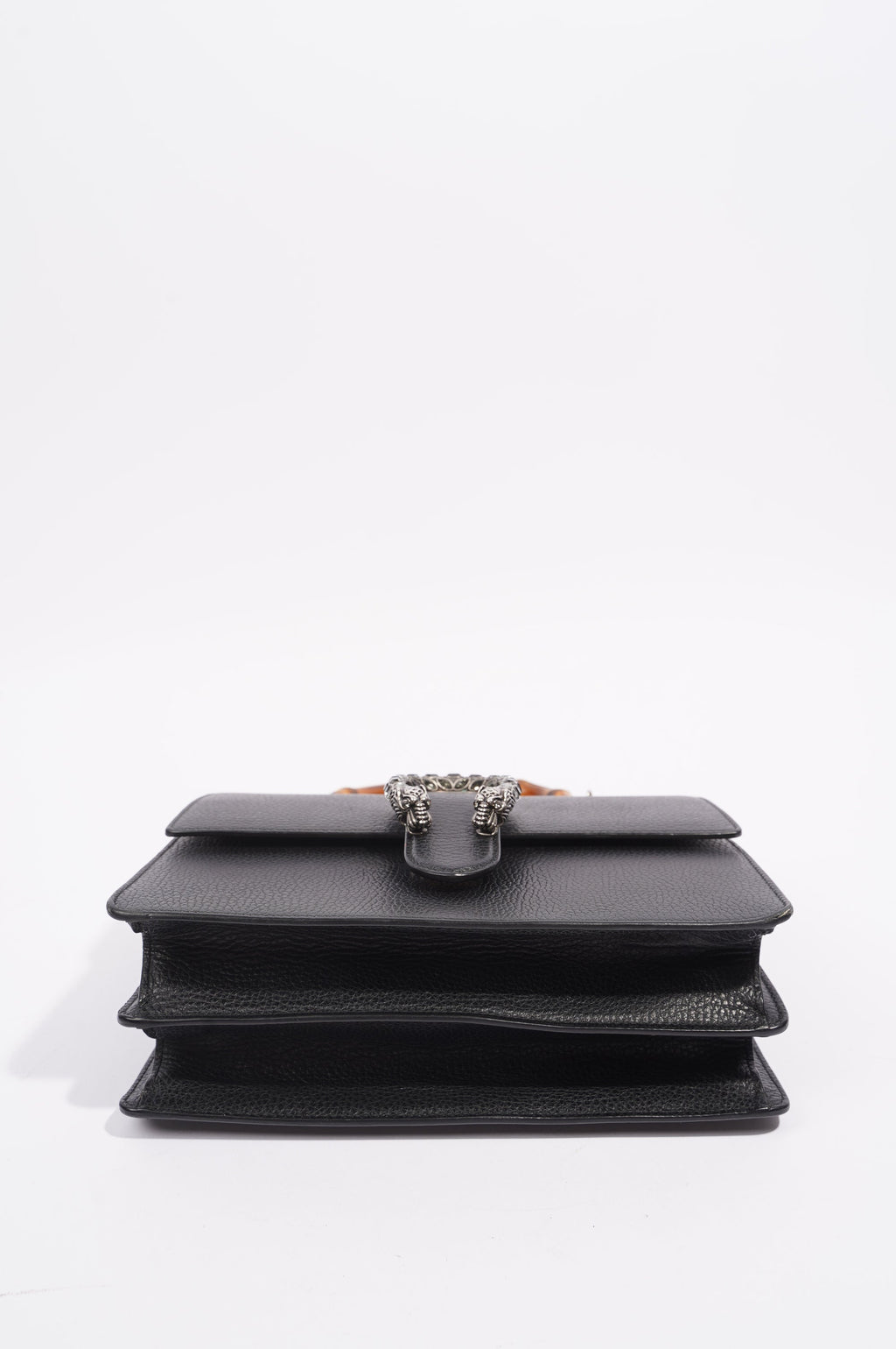 Gucci Dionysus Bamboo Top Handle Black Silver Medium