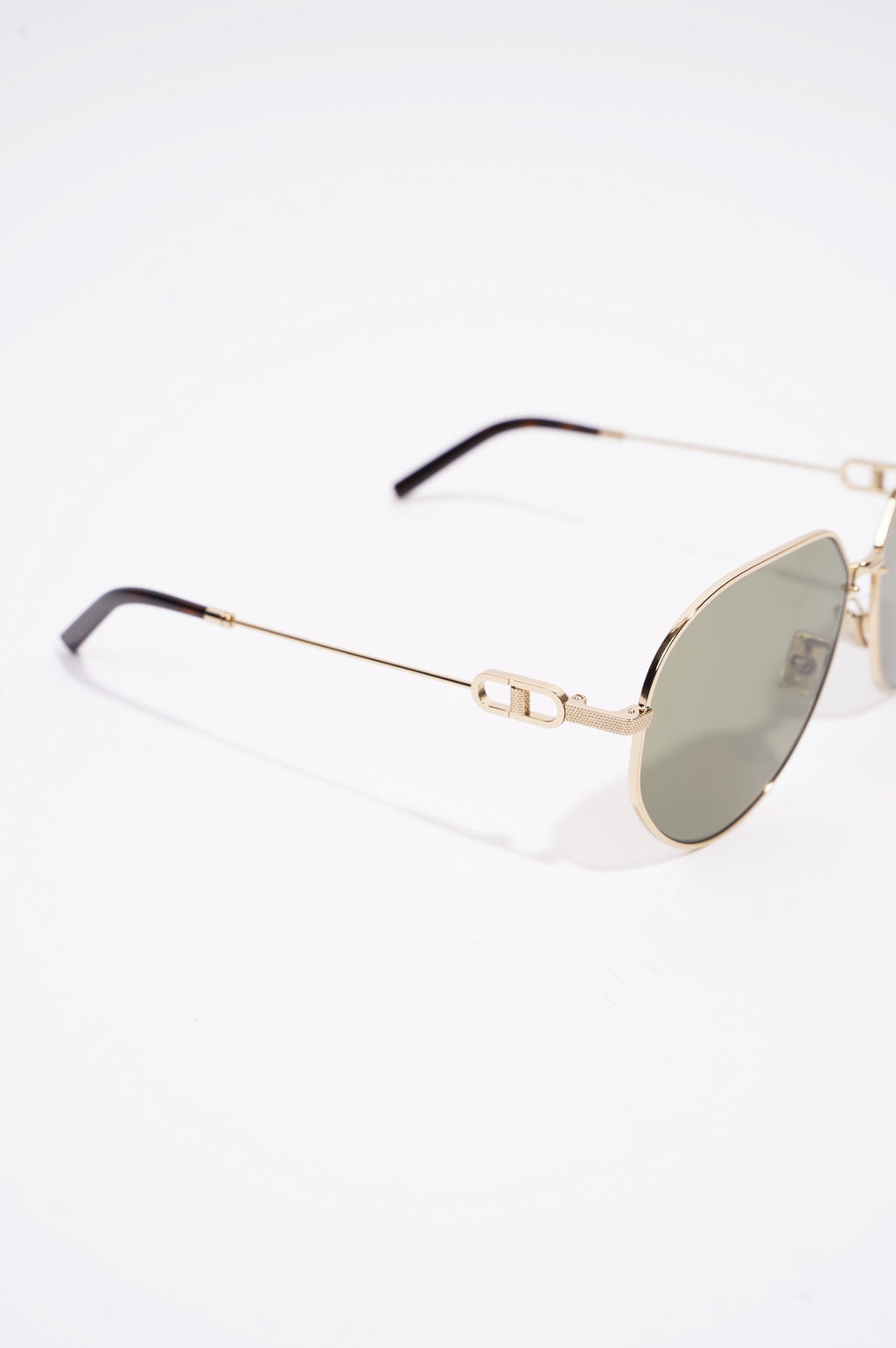 Christian Dior Mens CD Link Sunglasses Gold Metal 145