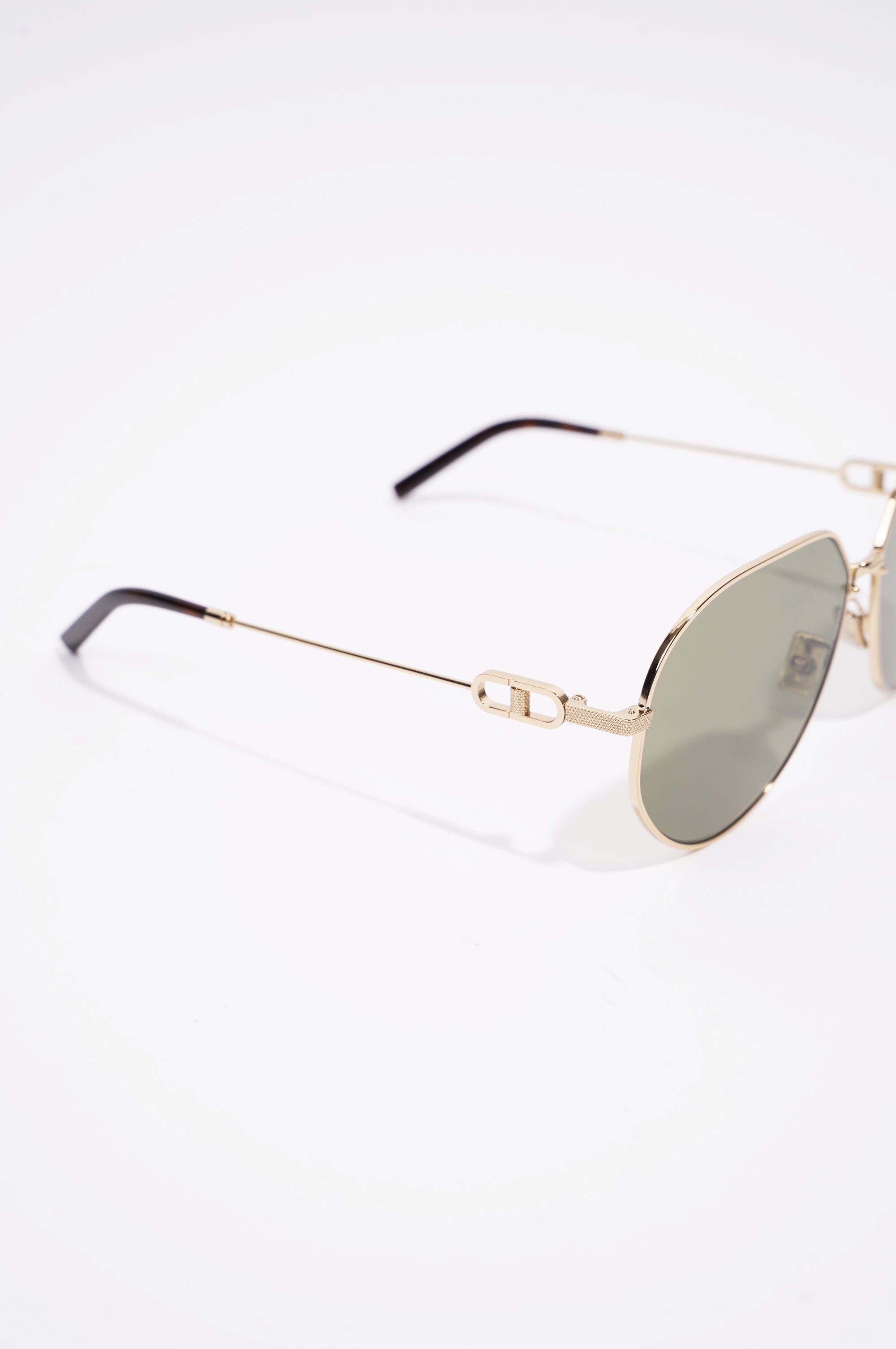 Christian Dior Mens CD Link Sunglasses Gold Metal 145