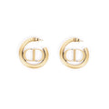 Christian Dior Womens 30 Montaigne Hoops Gold Finish / Base Metal