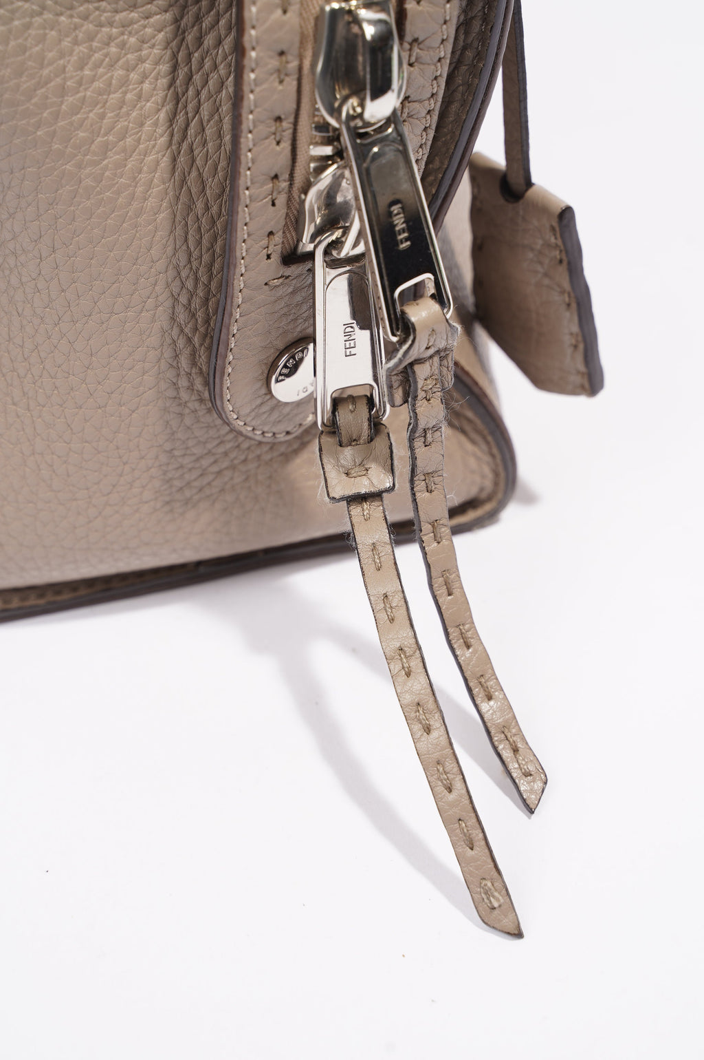 Fendi Womens Celeria Ray Handbag Beige