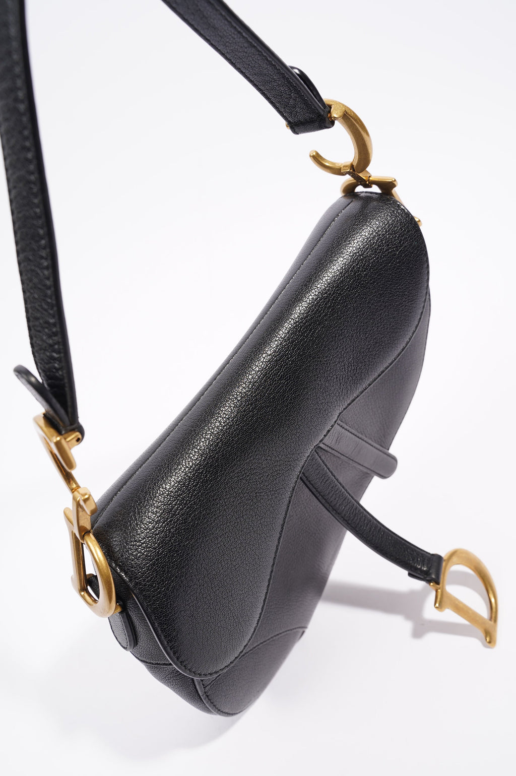Christian Dior Womens Saddle Bag Black