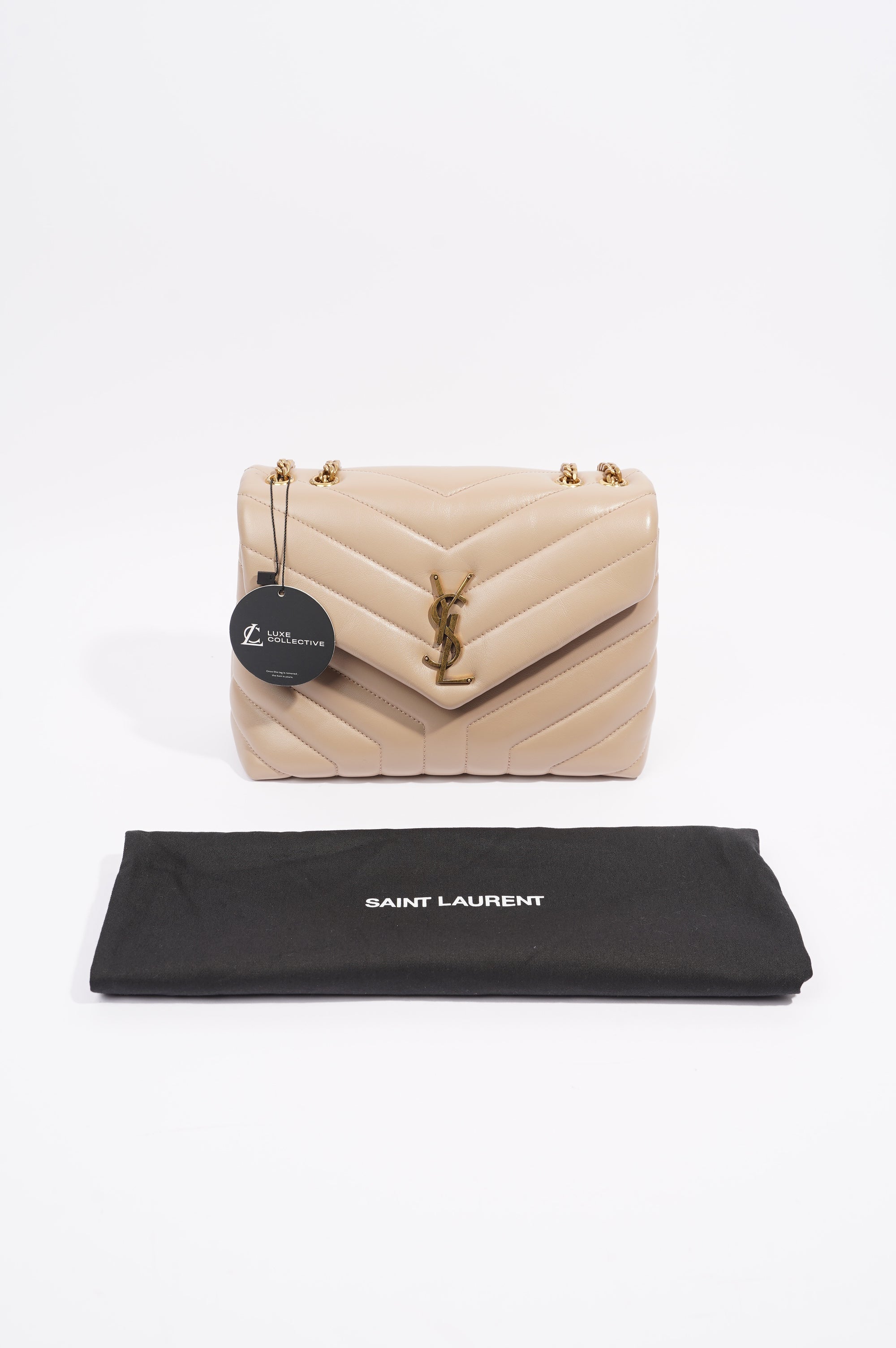 Saint Laurent Womens Lou Lou Nude Small