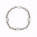 Gucci Womens Interlocking GG Bracelet Sterling Silver
