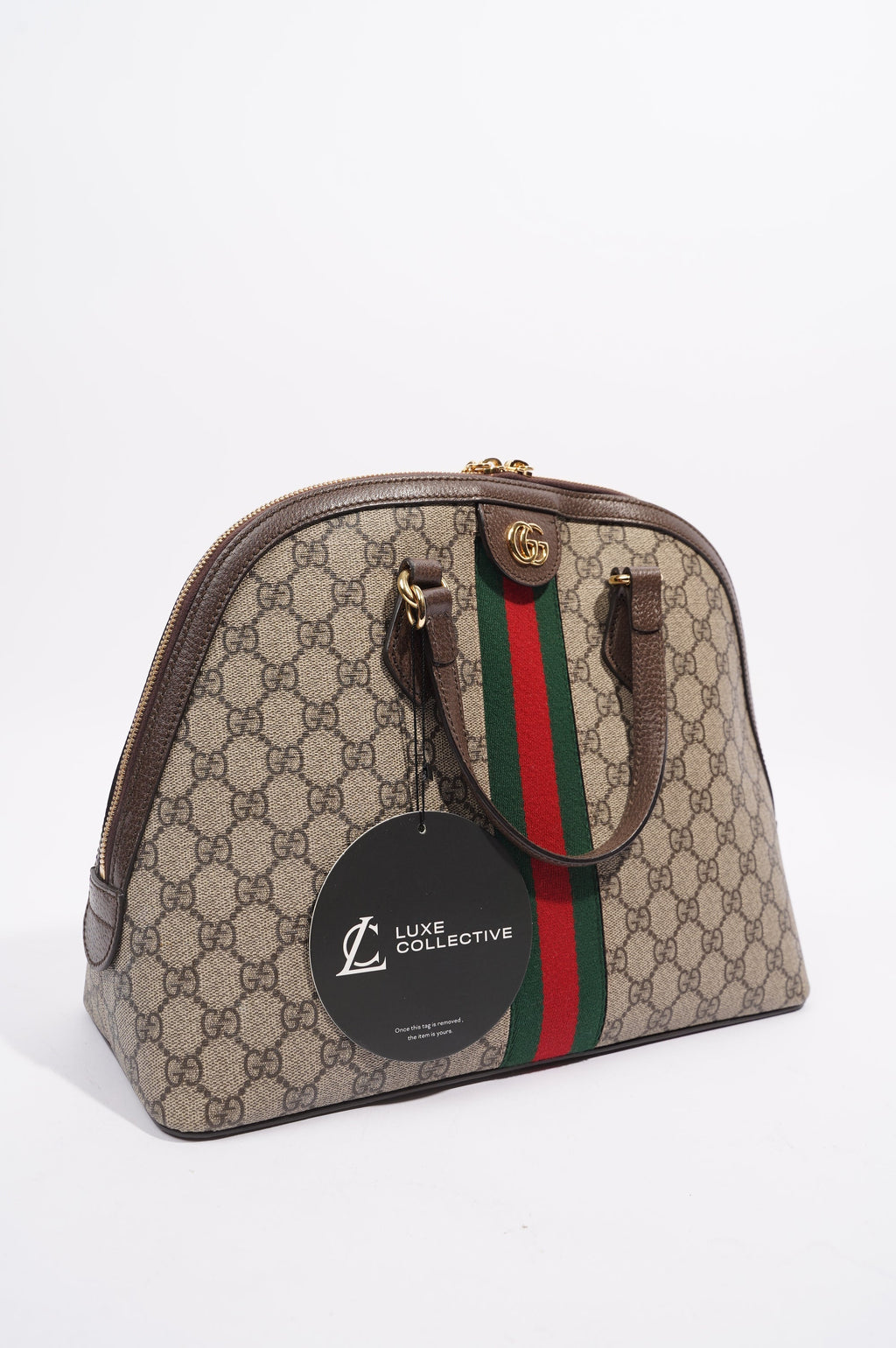 Gucci Womens Ophidia GG Bag Brown / Supreme Canvas