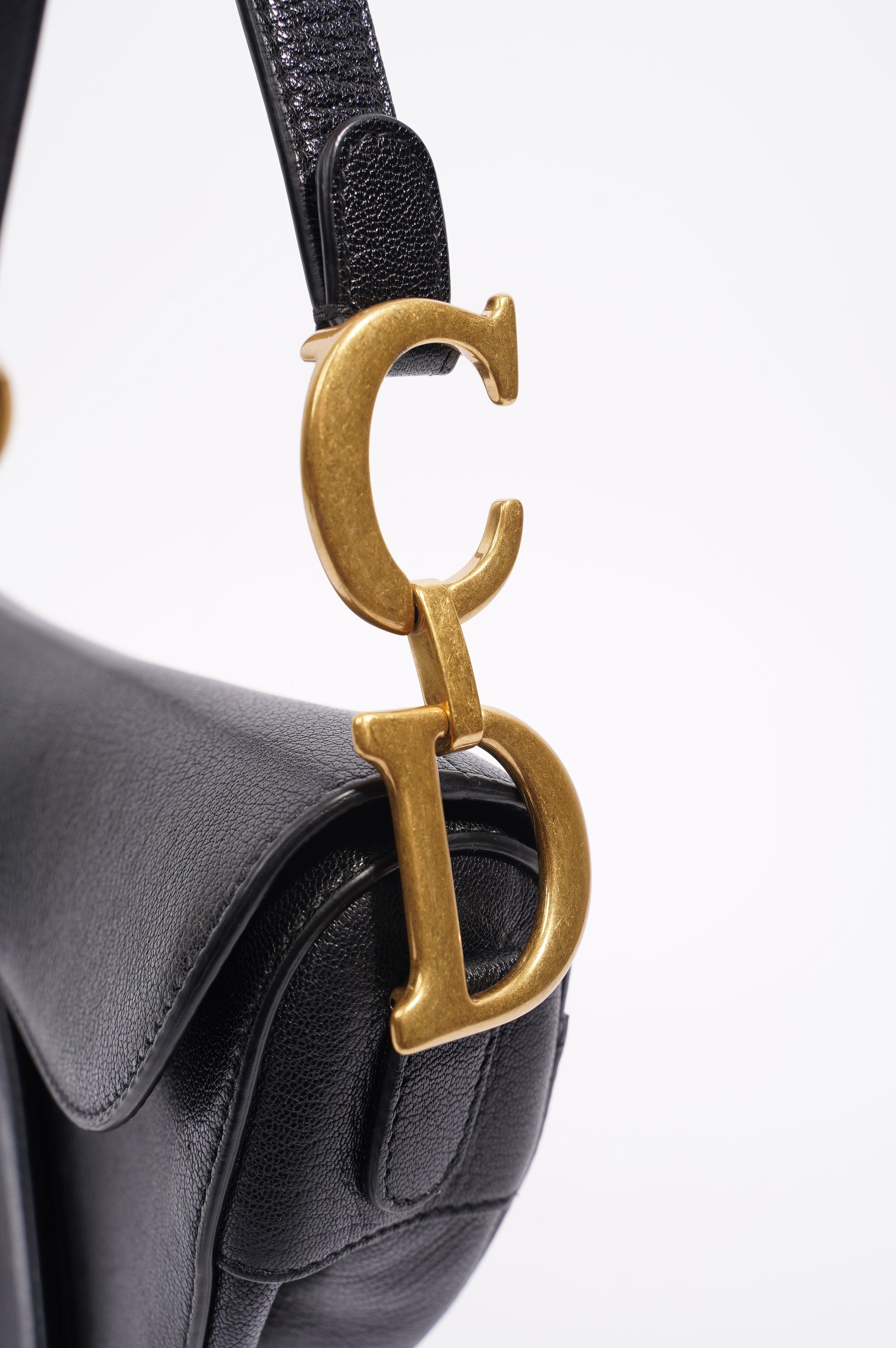 Christian Dior Womens Saddle Bag Black