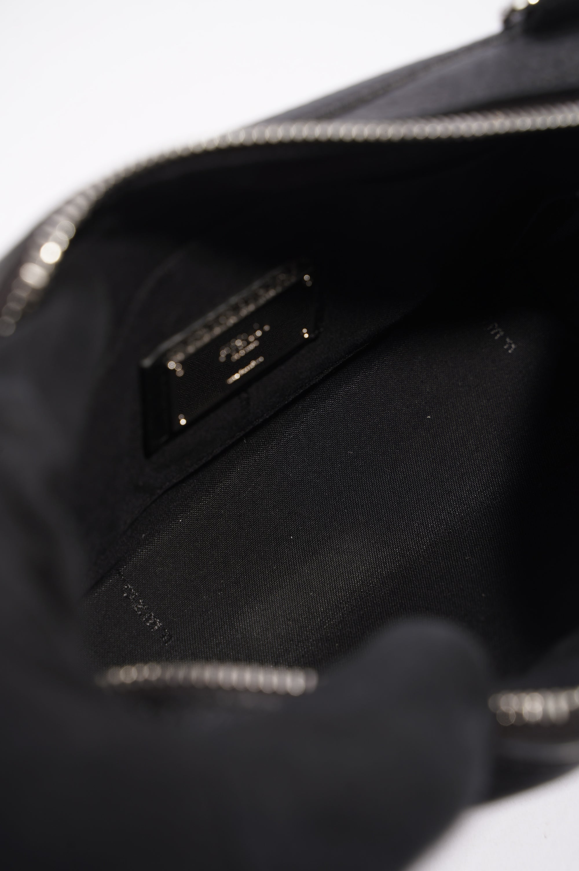 Fendi Mens Peakaboo Bum Bag Black Leather