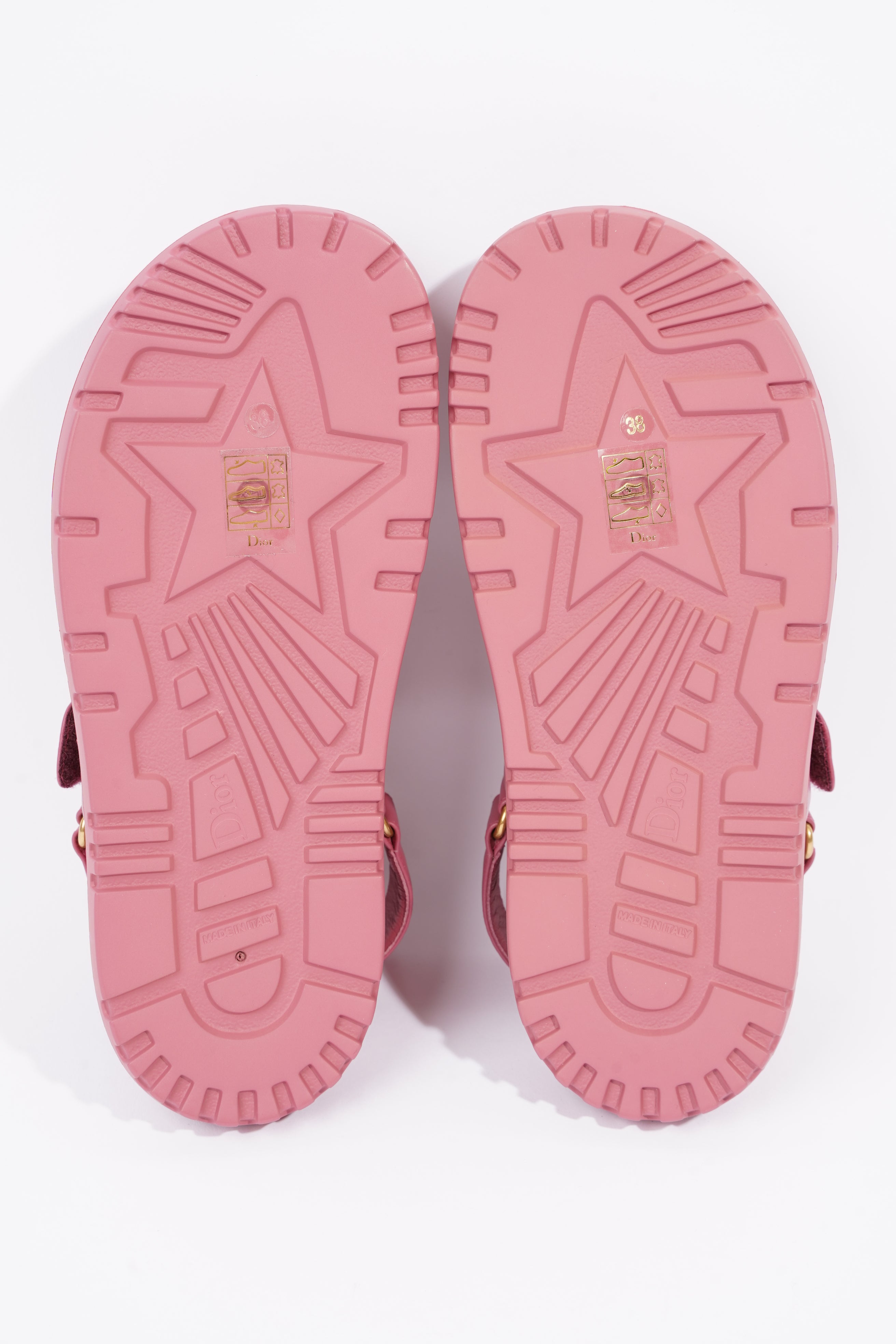 Christian Dior Womens Dioract Sandal Yarrow Pink EU 38  / UK 5