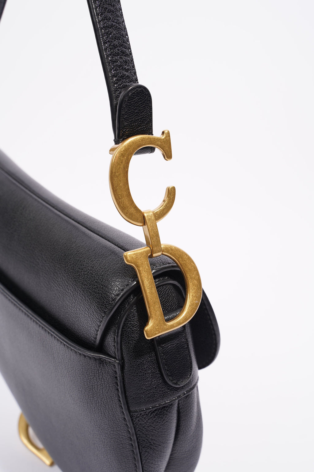 Christian Dior Womens Saddle Bag Black