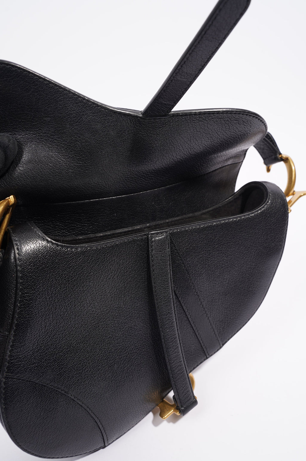 Christian Dior Womens Saddle Bag Black