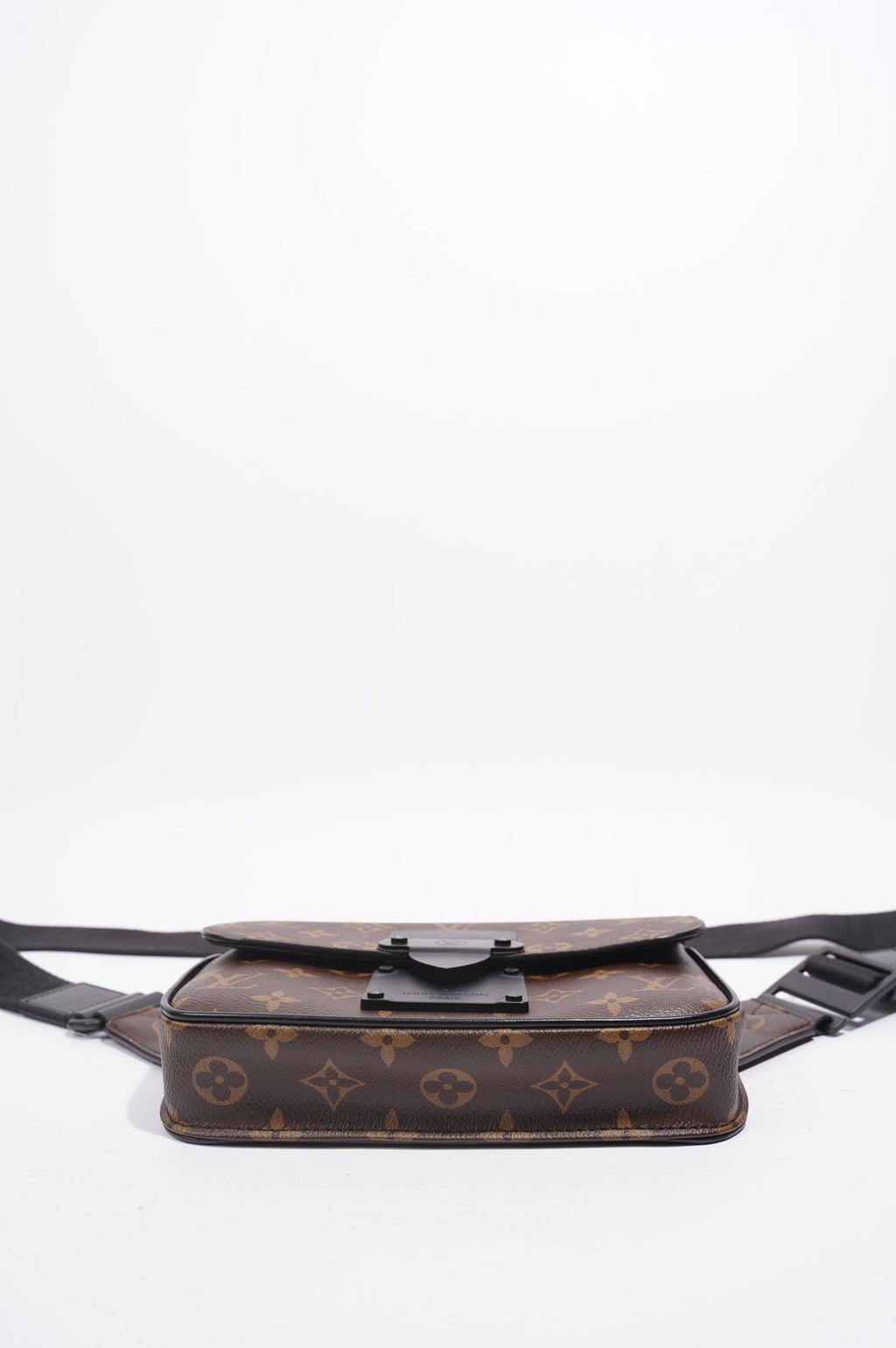 Louis Vuitton Mens S Lock Sling Bag Monogram Canvas