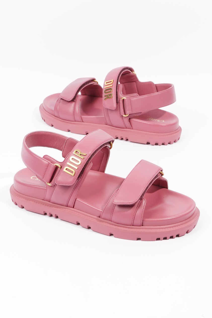 Christian Dior Womens Dioract Sandal Yarrow Pink EU 38  / UK 5
