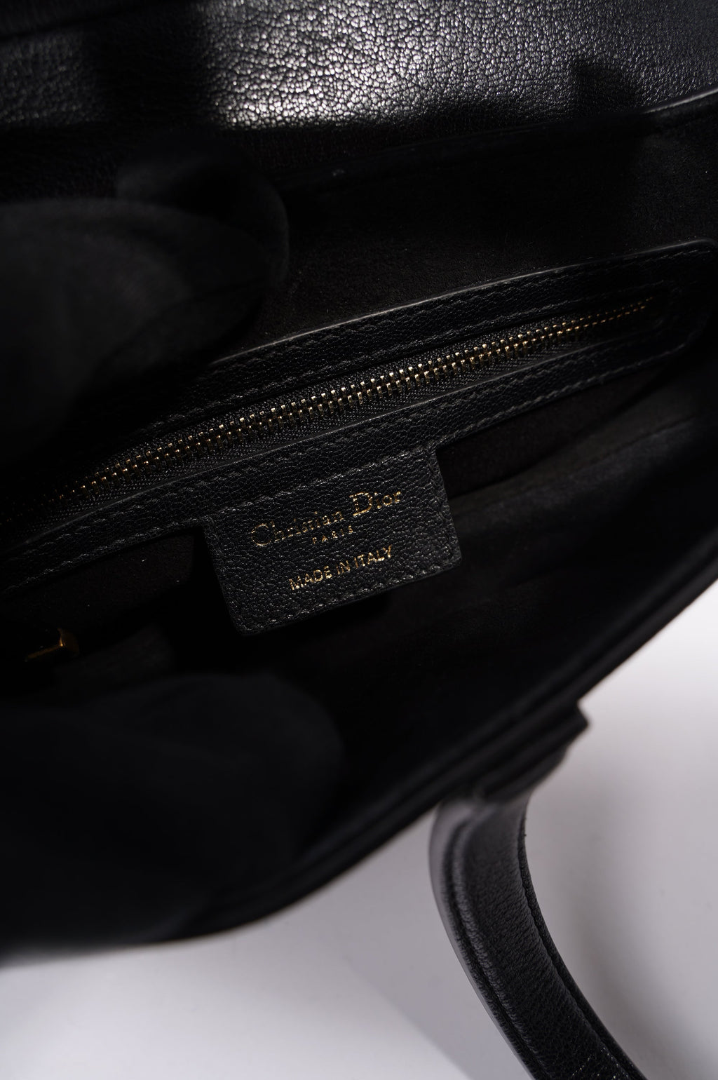 Christian Dior Womens Saddle Bag Black