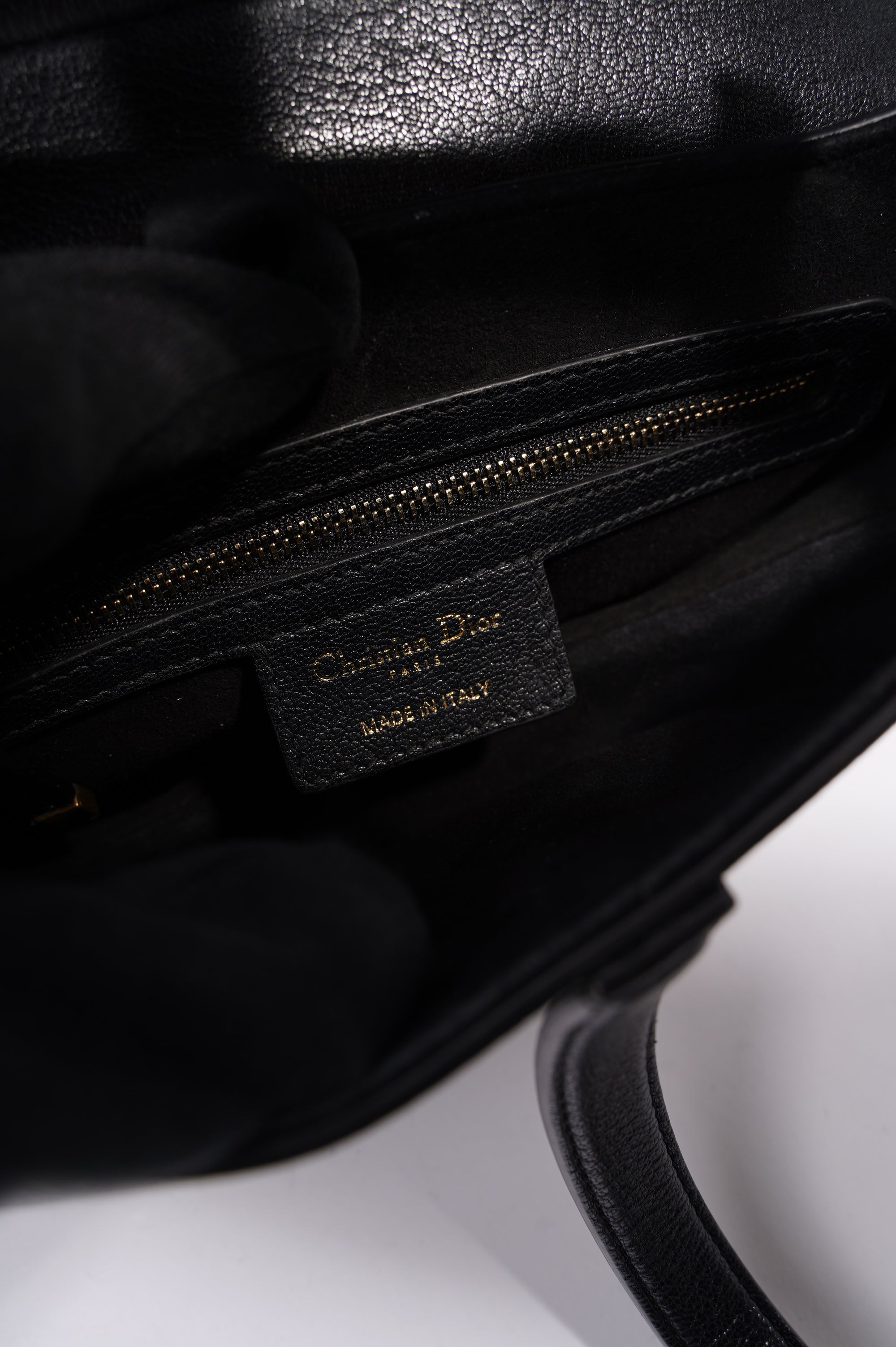 Christian Dior Womens Saddle Bag Black