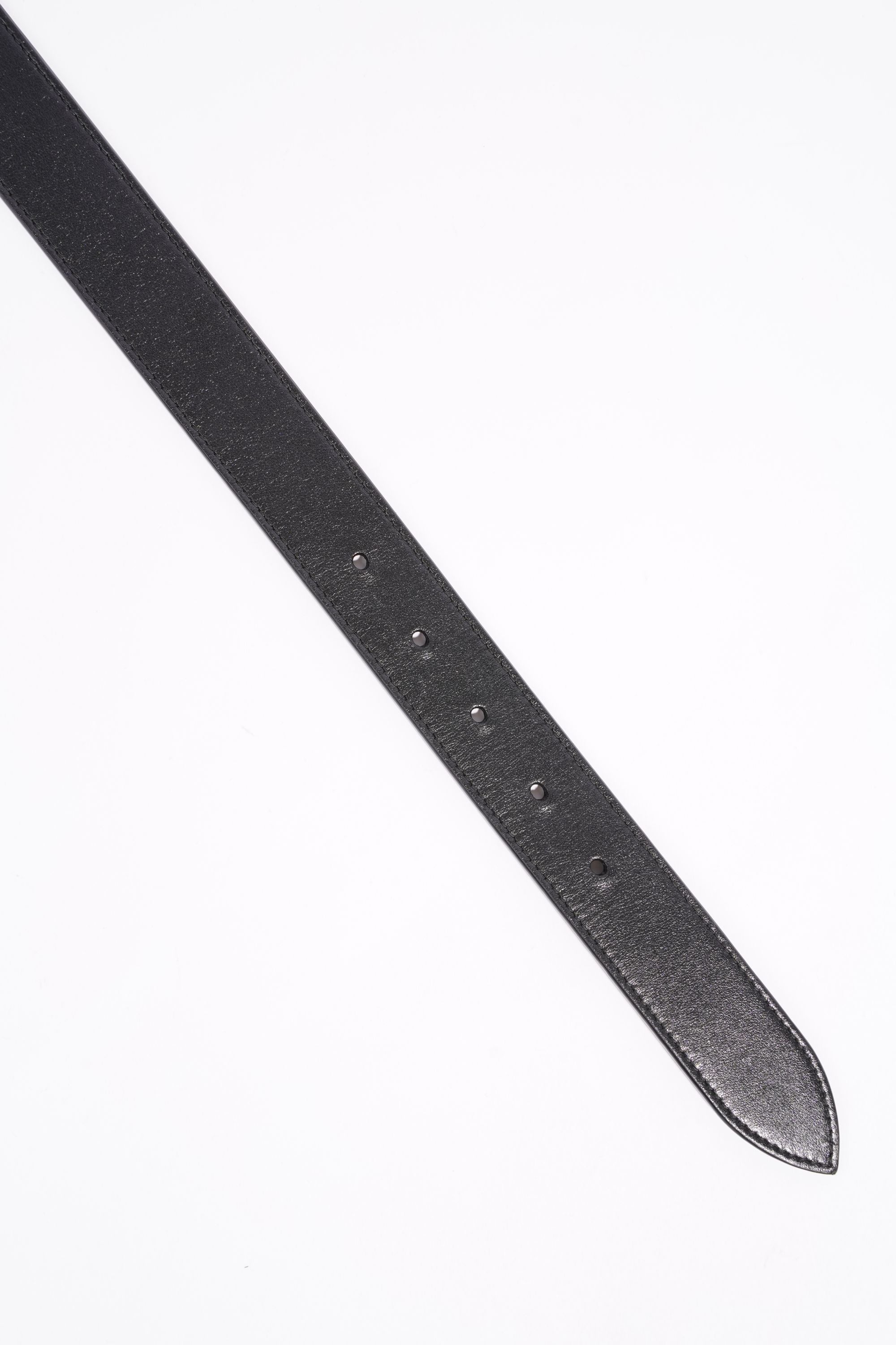 Gucci Womens GG Marmont Belt Black Leather 70cm