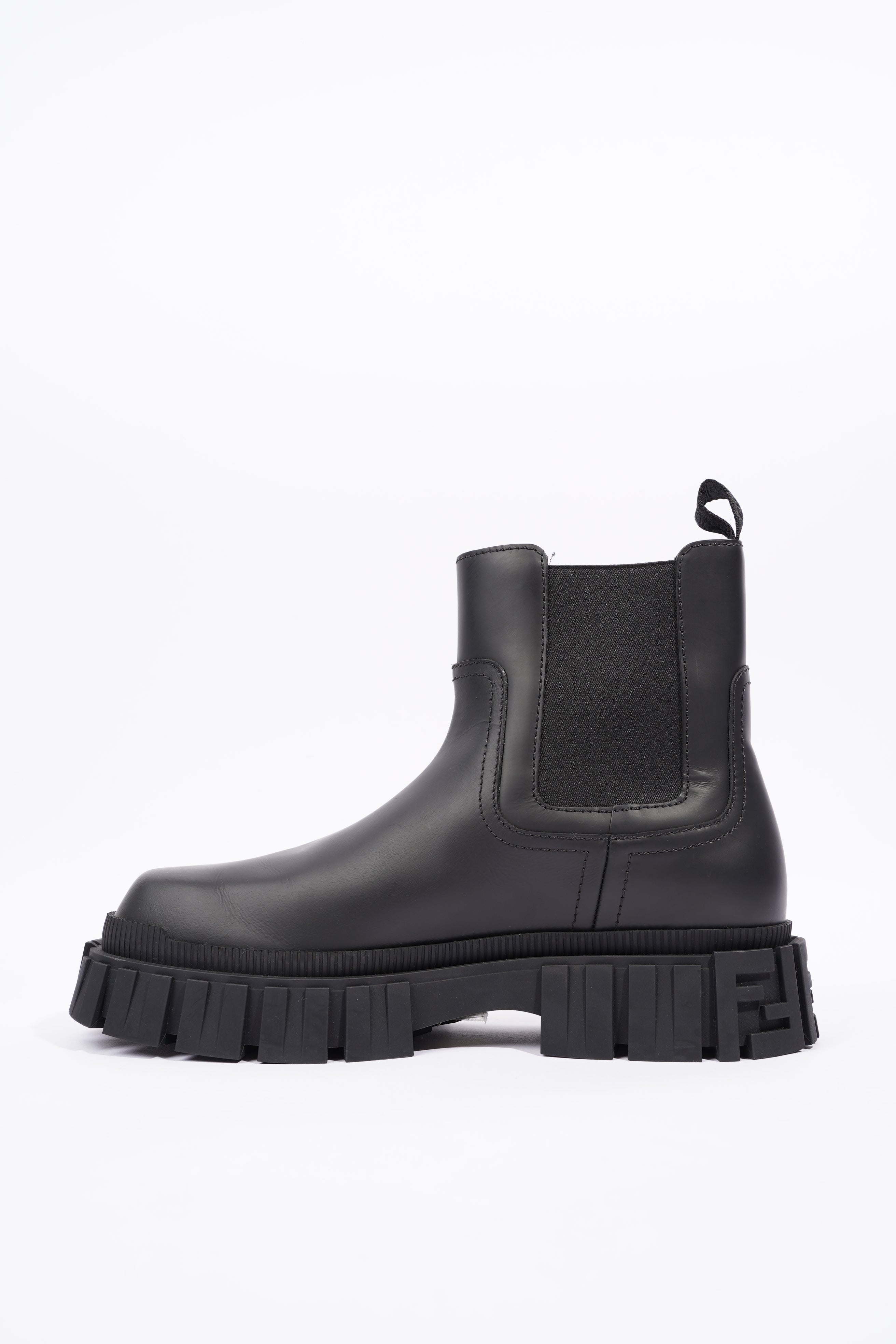 Fendi Mens Leather Chelsea Boot Black EU 41 / UK 7