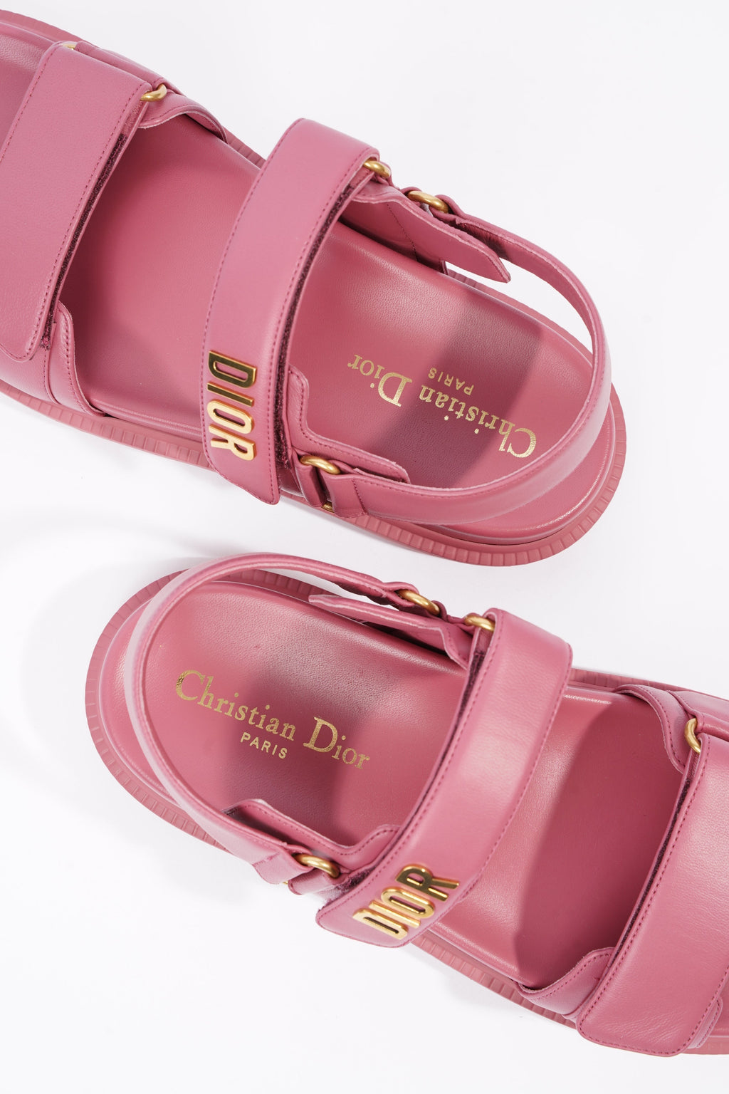 Christian Dior Womens Dioract Sandal Yarrow Pink EU 38  / UK 5