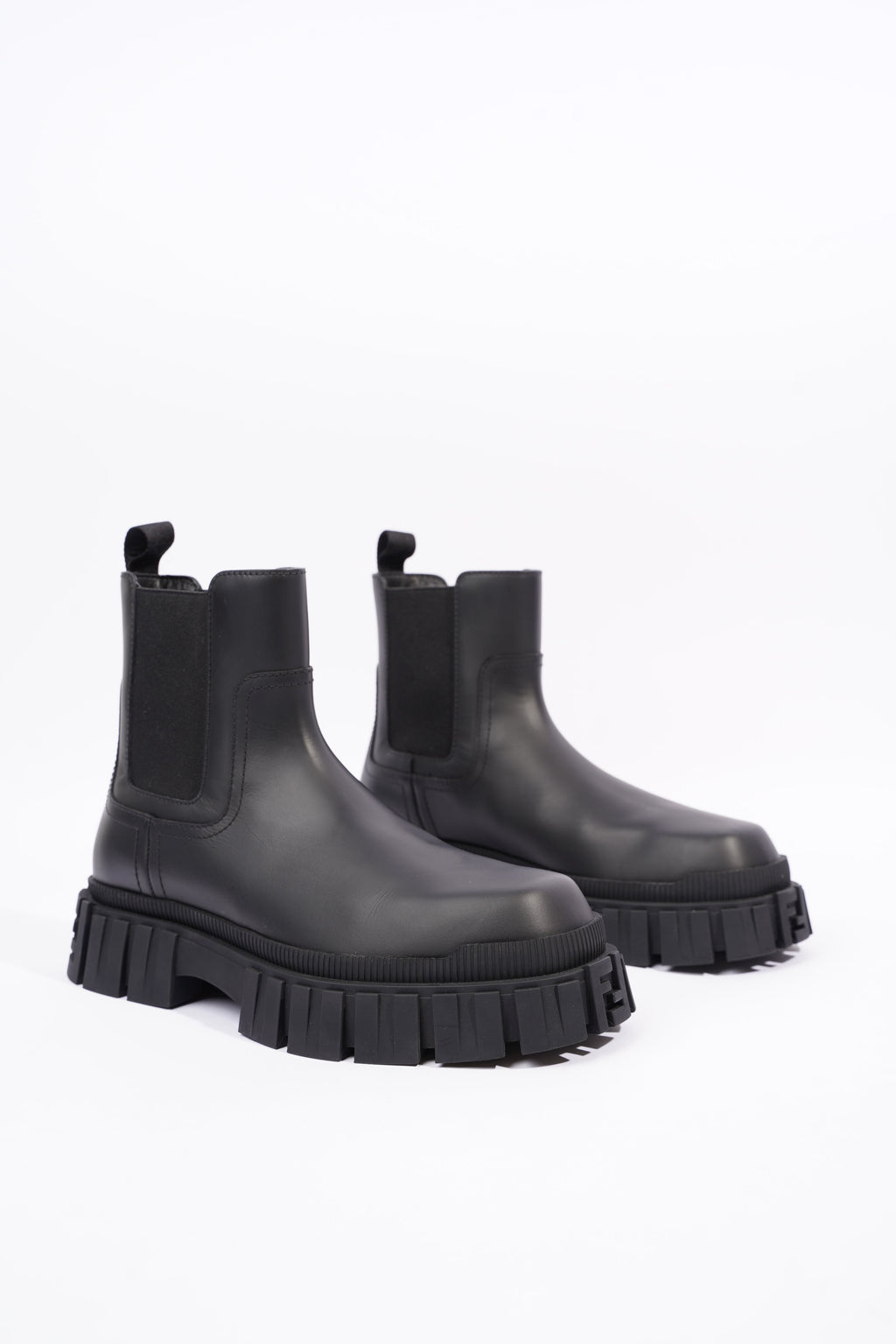 Fendi Mens Leather Chelsea Boot Black EU 41 / UK 7