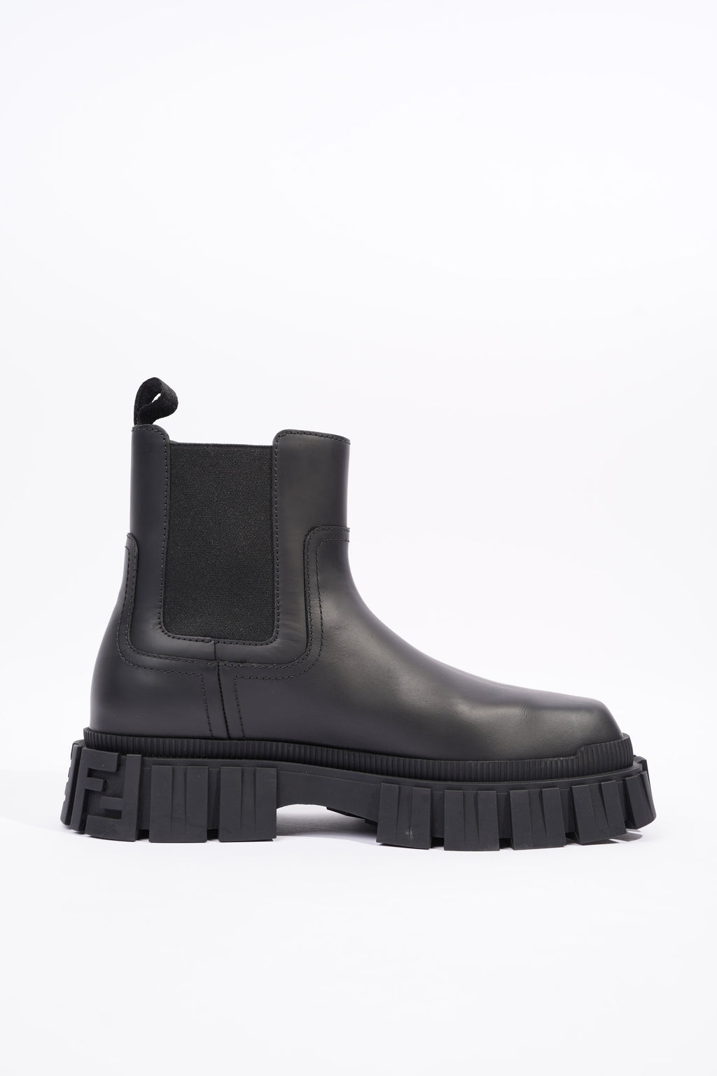 Fendi Mens Leather Chelsea Boot Black EU 41 / UK 7